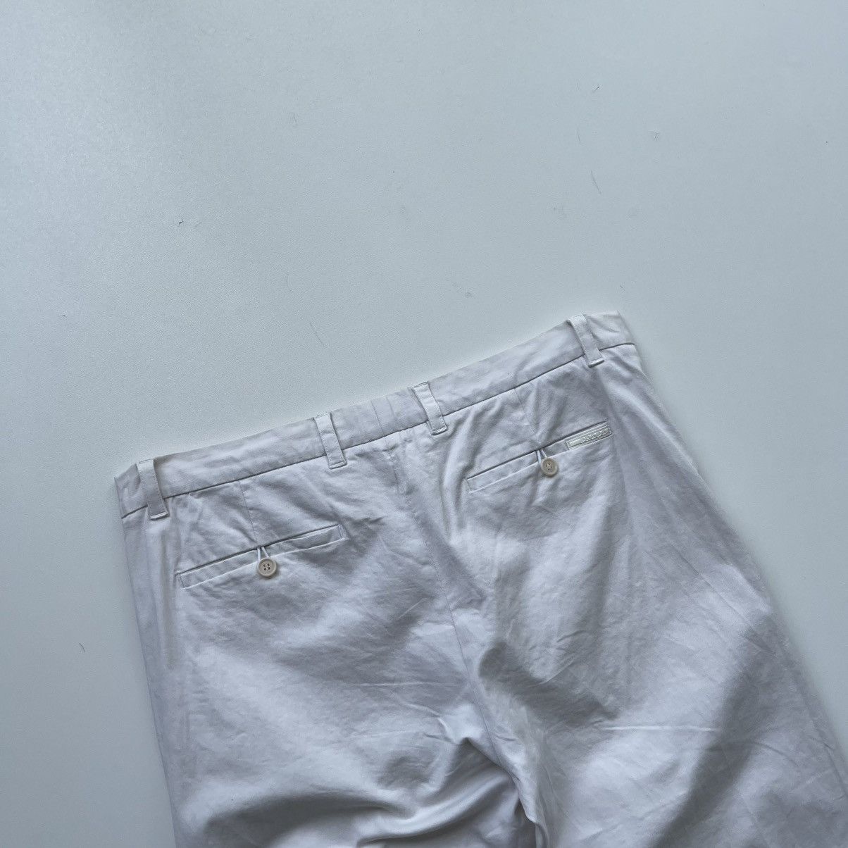 Prada Prada White Tab Luxury Cotton Chino Pants White Size US 36 / EU 52 - 5 Thumbnail