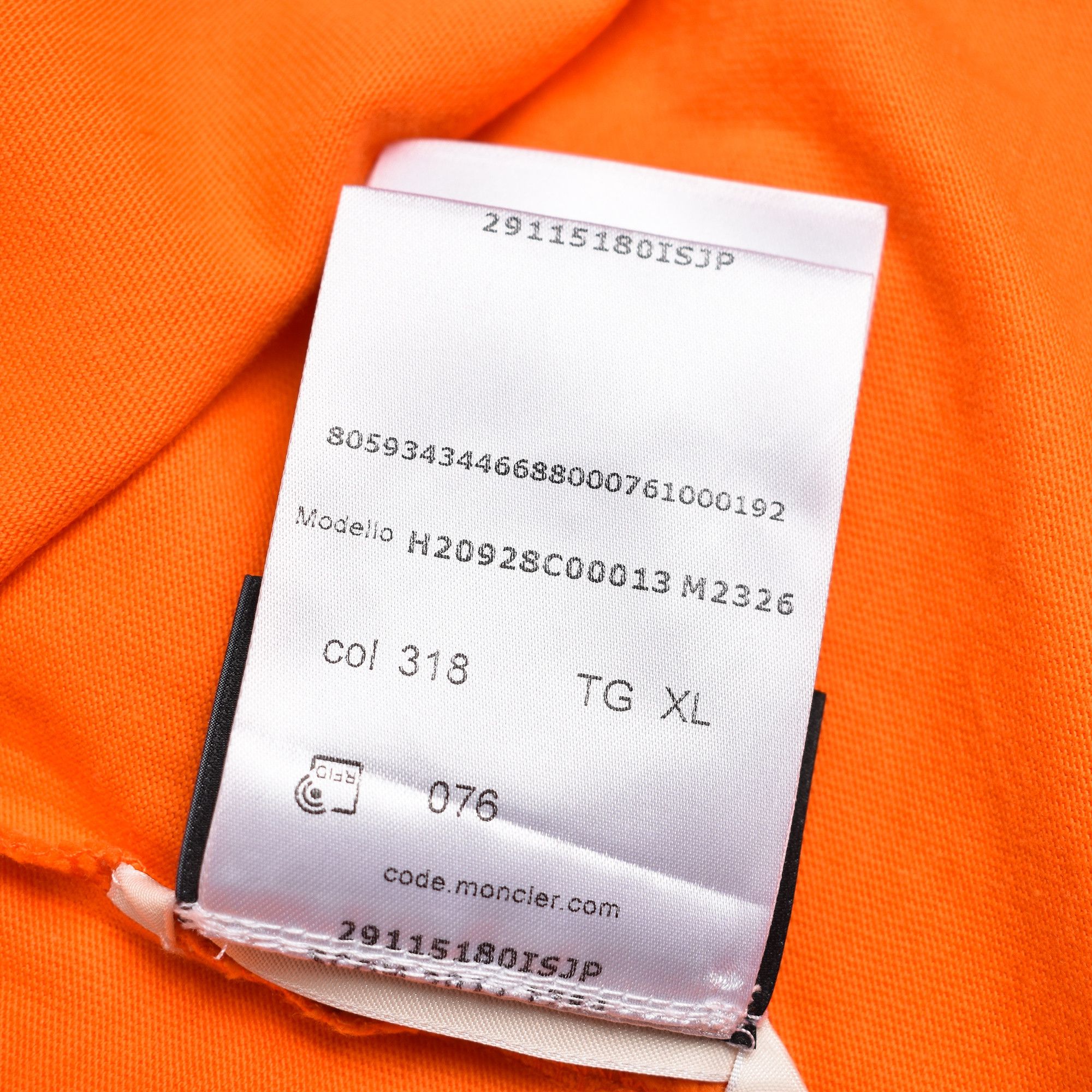 Moncler Genius *BNWOT**MONCLER GENIUS 1952 GRAPHIC ORANGE T-SHIRT Size US XL / EU 56 / 4 - 8 Thumbnail