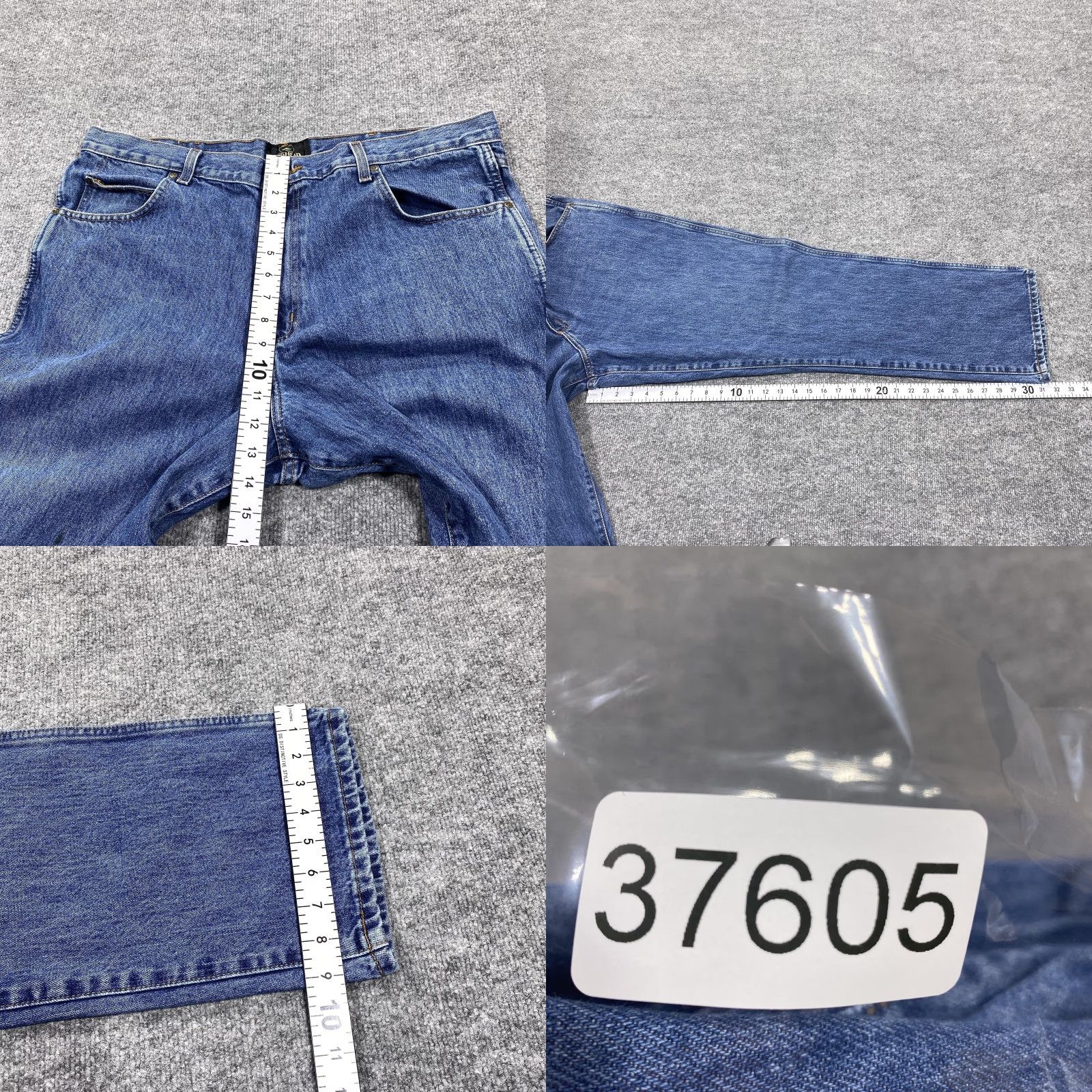 Denime RedHead Jeans Mens 40x32 Blue Straight Classic Fit Medium Wash Denim Pockets Size US 40 / EU 56 - 8 Thumbnail