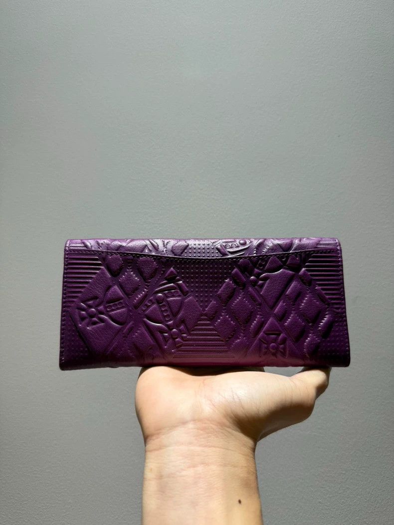 Vivienne Westwood Vivienne Westwood Purple calf leather embossed embossed fo Size ONE SIZE - 2 Thumbnail