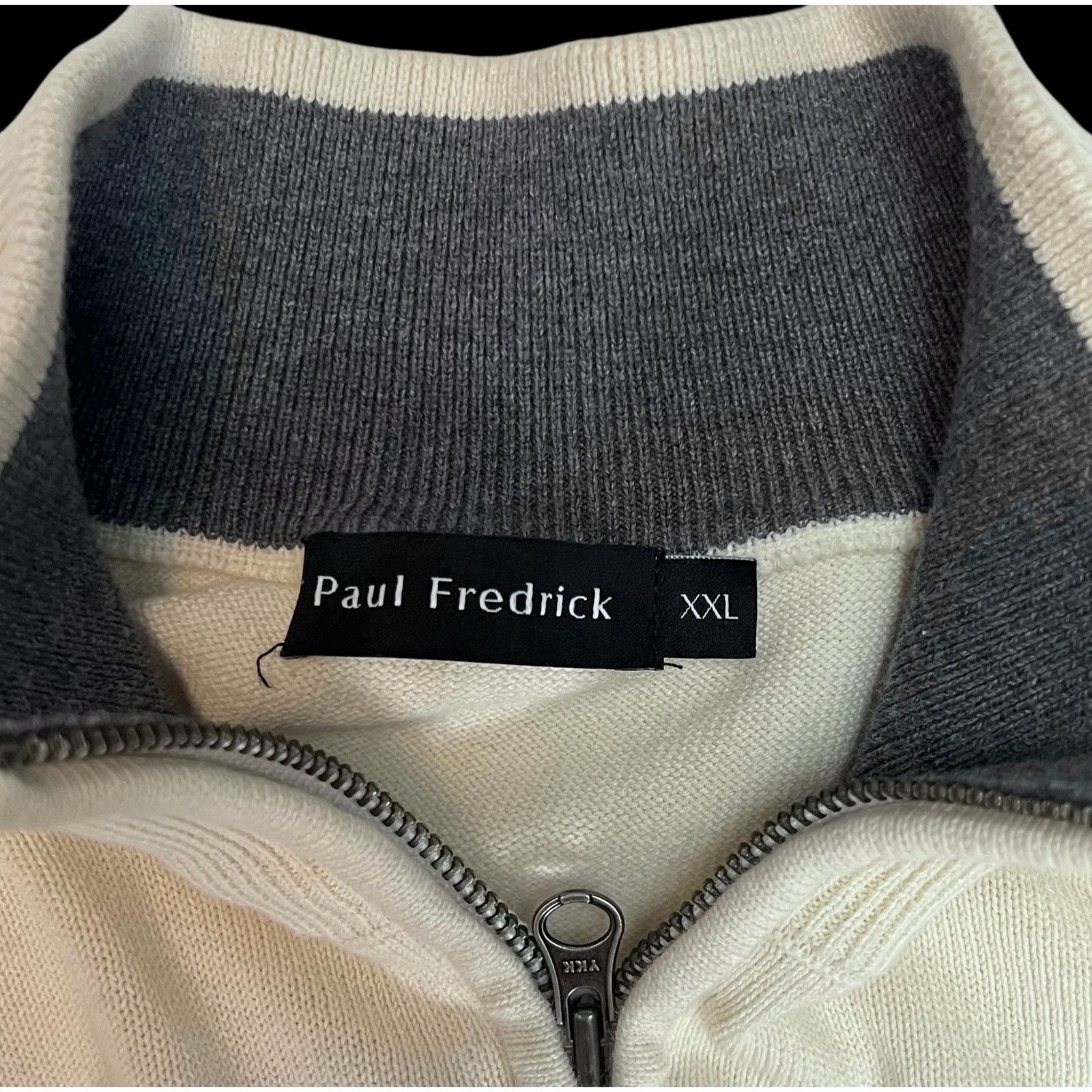 Paul Fredrick Paul Fredrick Men’s 1/4 Zip Sweater XXL - NetApp Size US XXL / EU 58 / 5 - 6 Thumbnail