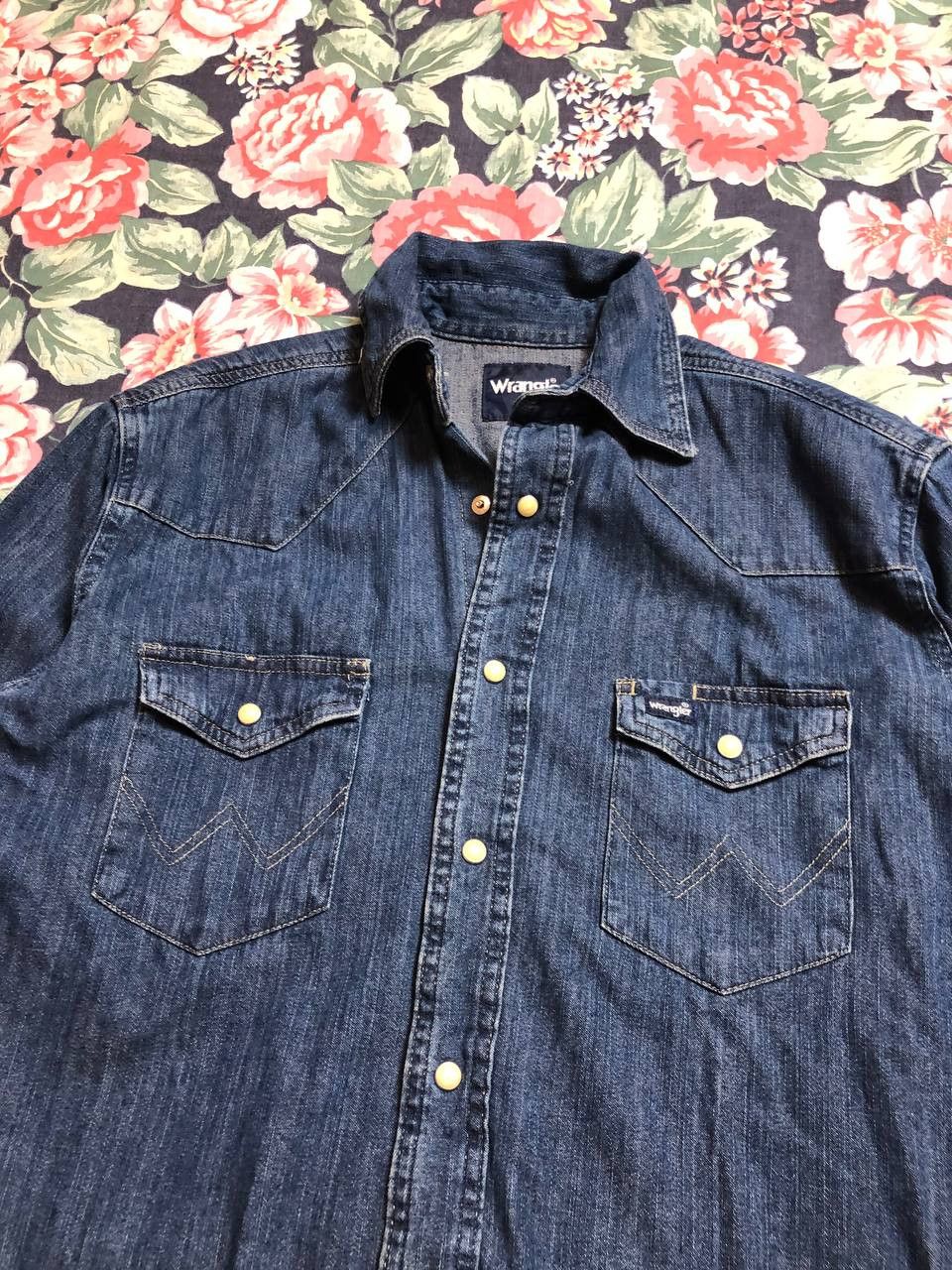 Wrangler Wrangler classic denim western JEANS shirt Size M / US 6-8 / IT 42-44 - 7 Thumbnail
