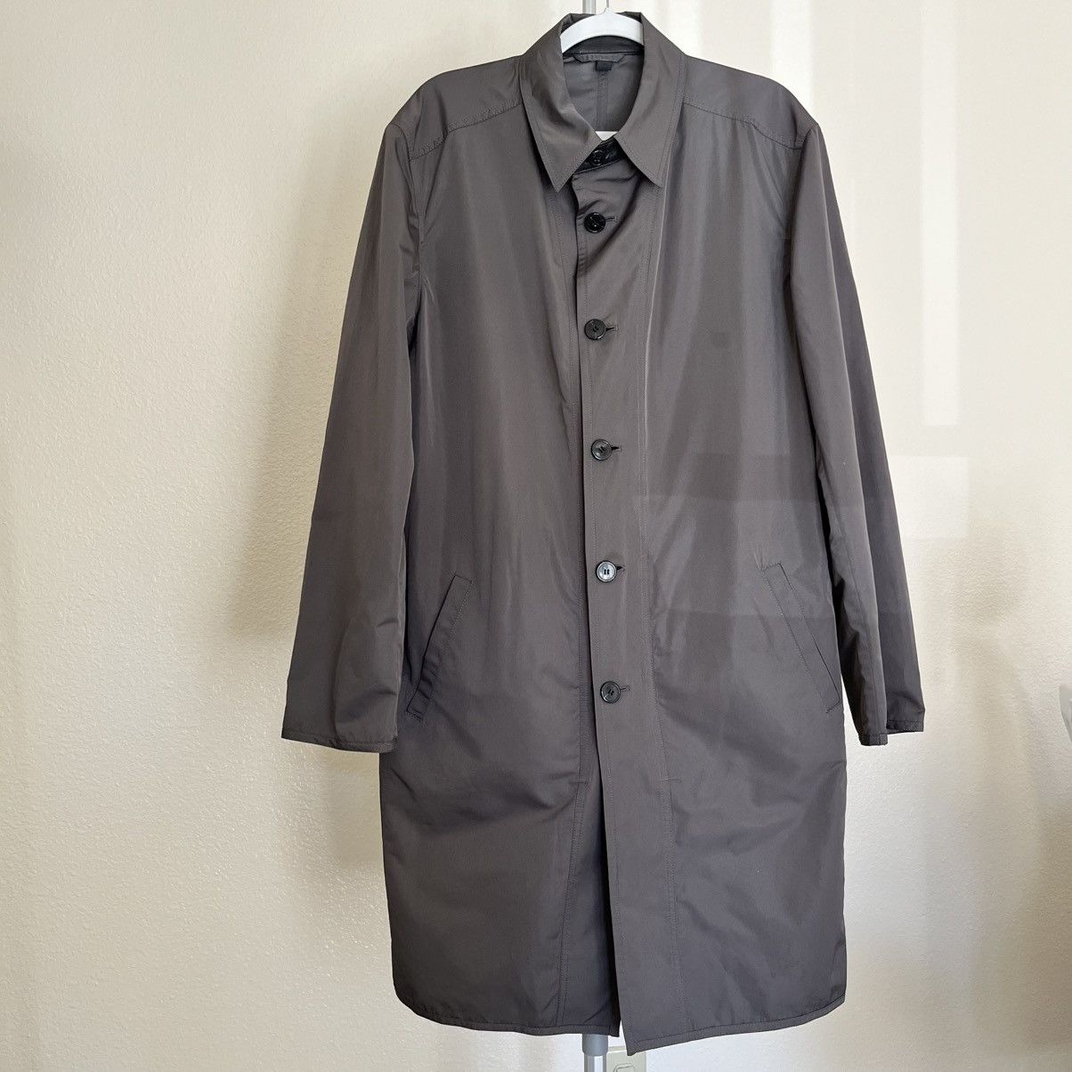 Designer × Z Zegna Z Zegna Lightweight Grey Belted Trench Coat Grey Size L Size US L / EU 52-54 / 3 - 1 Thumbnail
