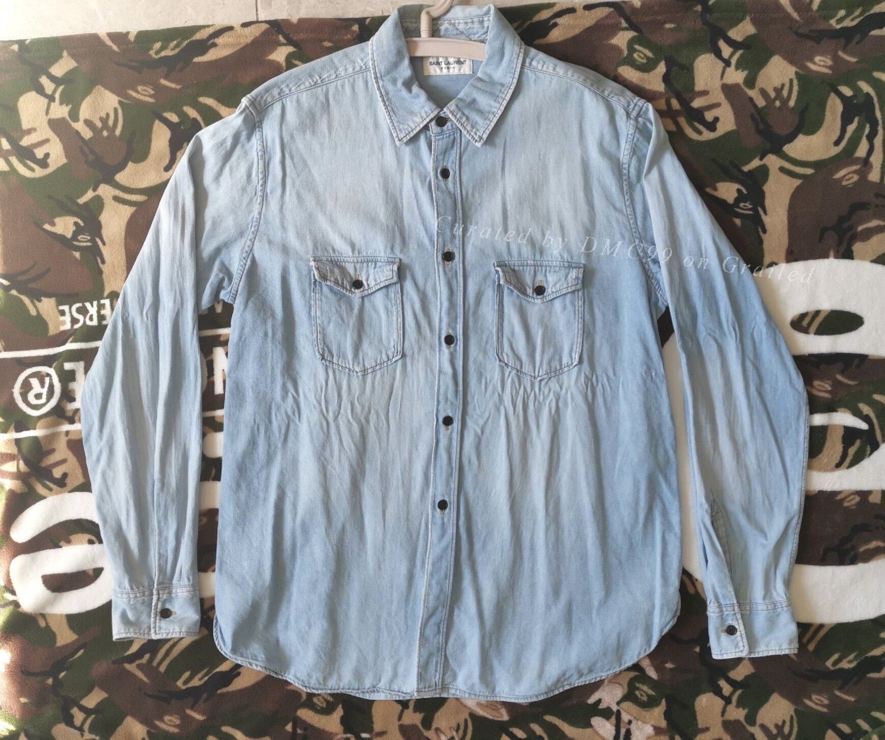 Saint Laurent Paris SAINT LAURENT SLP Denim Jacket Size US M / EU 48-50 / 2 - 1 Thumbnail