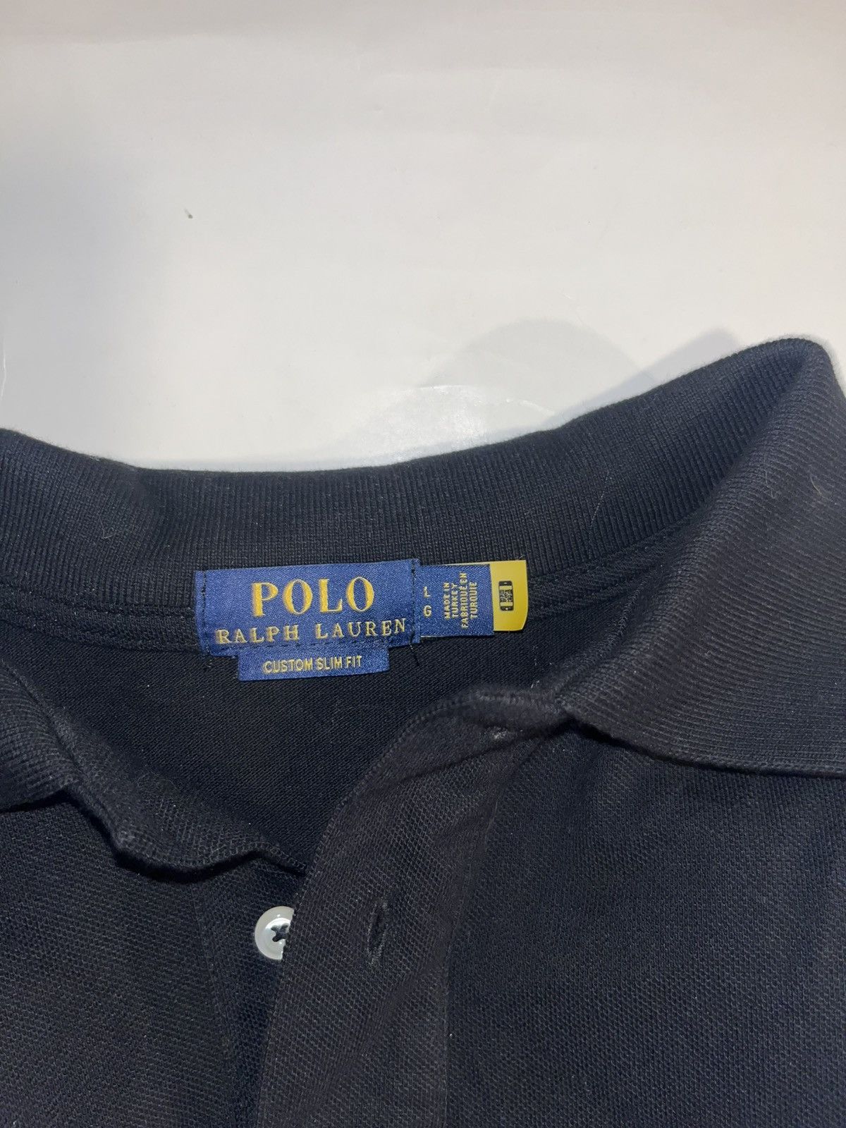 Polo Ralph Lauren Polo Ralph Lauren Black Colard shirt Size US L / EU 52-54 / 3 - 2 Thumbnail