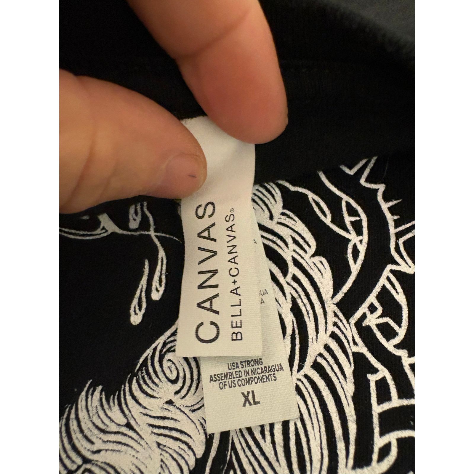 Canvas Canvas Black and White Jesus T-shirt Size XL Size US XL / EU 56 / 4 - 2 Thumbnail