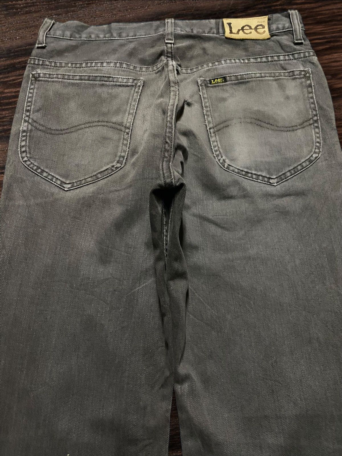 Lee Vintage Lee 4903 Grey Denim Distressed Slim Jeans Size US 30 / EU 46 - 4 Thumbnail