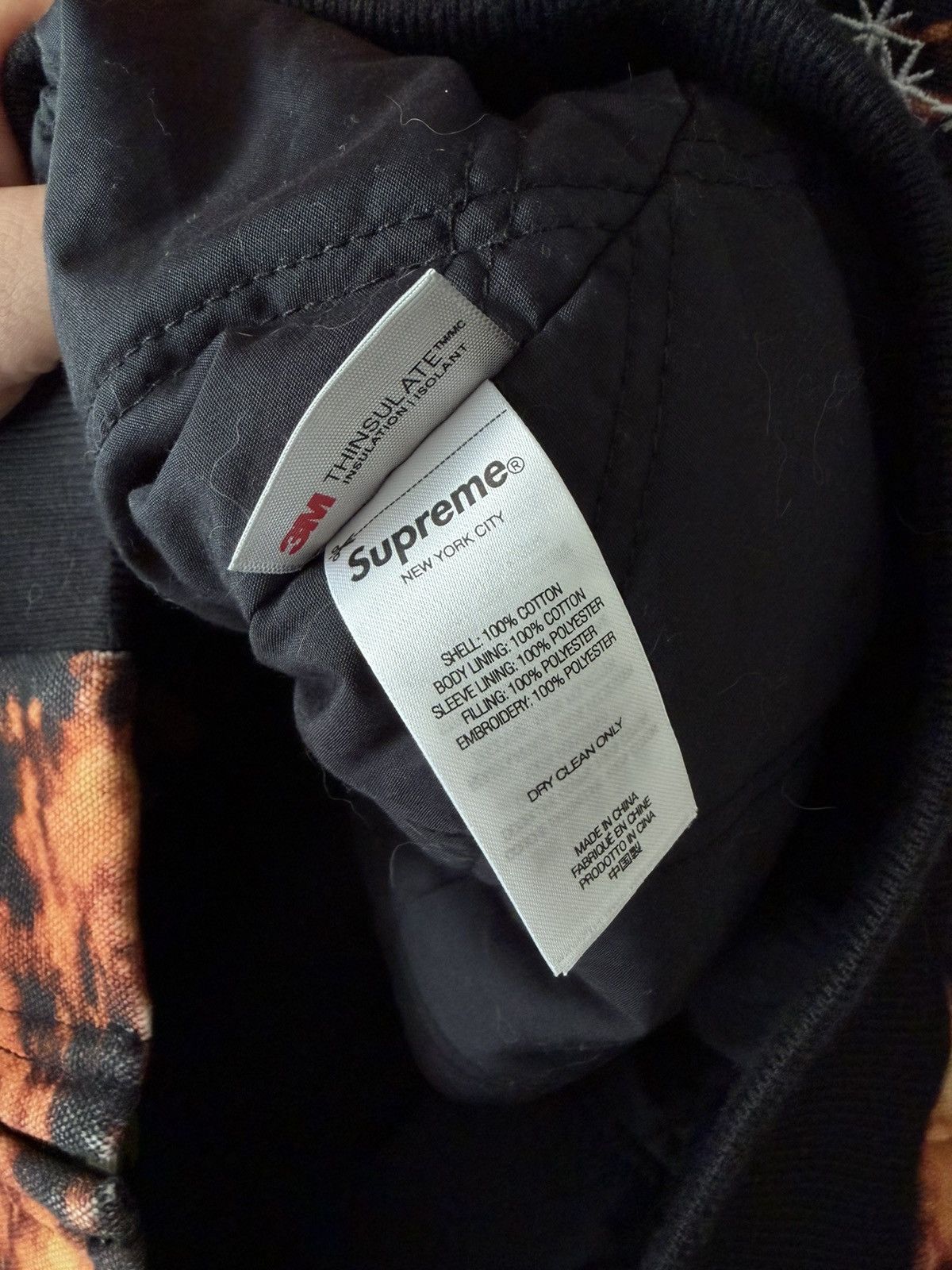 Supreme Supreme SS25 AOI Embroidered Hooded Work Jacket Flames Sz XL Size US XL / EU 56 / 4 - 10 Thumbnail