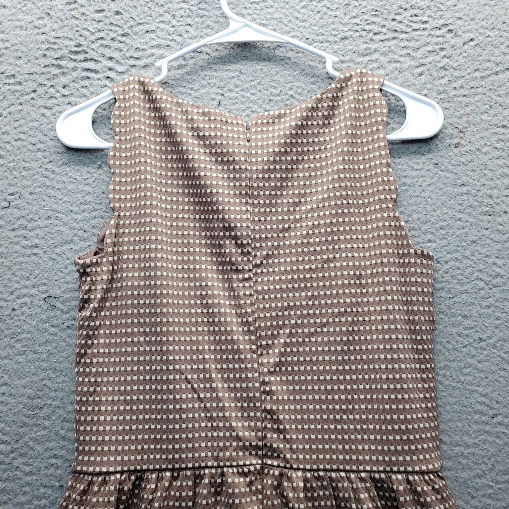 Loft LOFT Women Dress 2 Multicolor Striped Sleeveless Round Neck Back Zip Midi Casual Party/Cocktail Shirt/Holiday? Size XS / US 0-2 / IT 36-38 - 7 Thumbnail