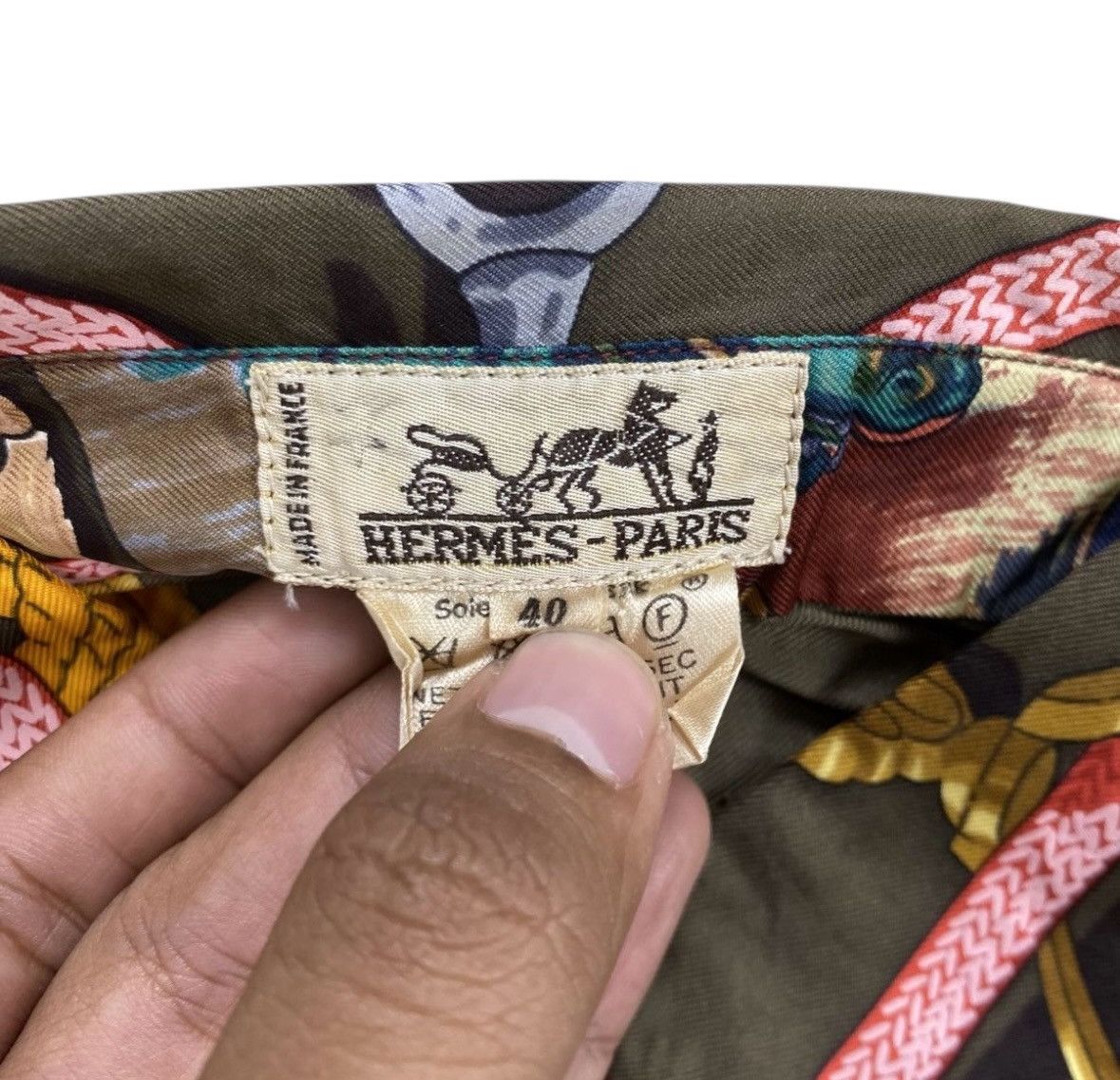 Hermes HOLY GRAILS!! Archives 90s Hermes ALL OVER PRINT SHIRT Size US L / EU 52-54 / 3 - 11 Thumbnail