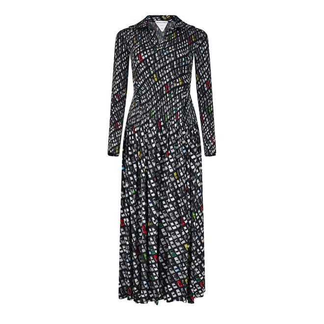 Bottega Veneta Bottega Veneta V-Neck Maxi Wrap Dress in Multi Size XS / US 0-2 / IT 36-38 - 1 Thumbnail