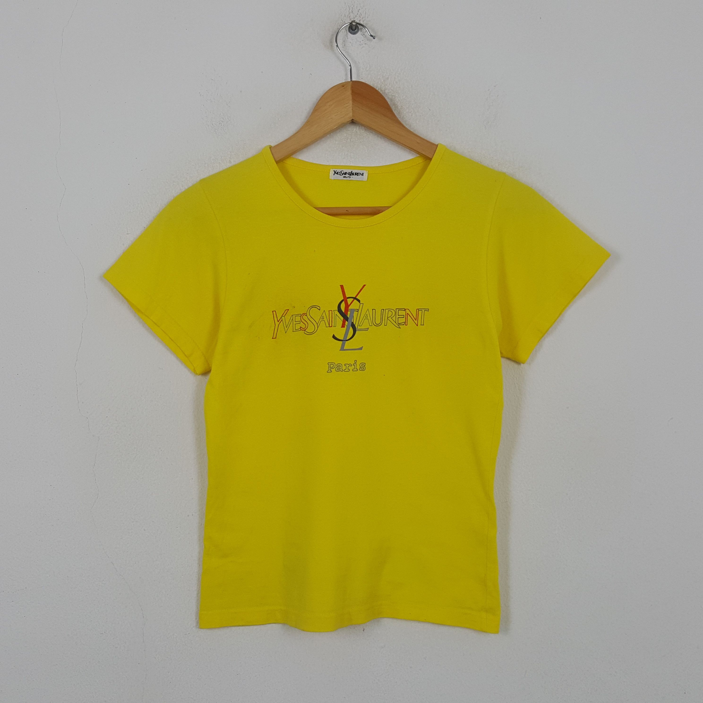 Yves Saint Laurent Vintage Yves Saint Laurent Paris Fashion Brand T-shirt RR13 Size XS / US 0-2 / IT 36-38 - 1 Thumbnail