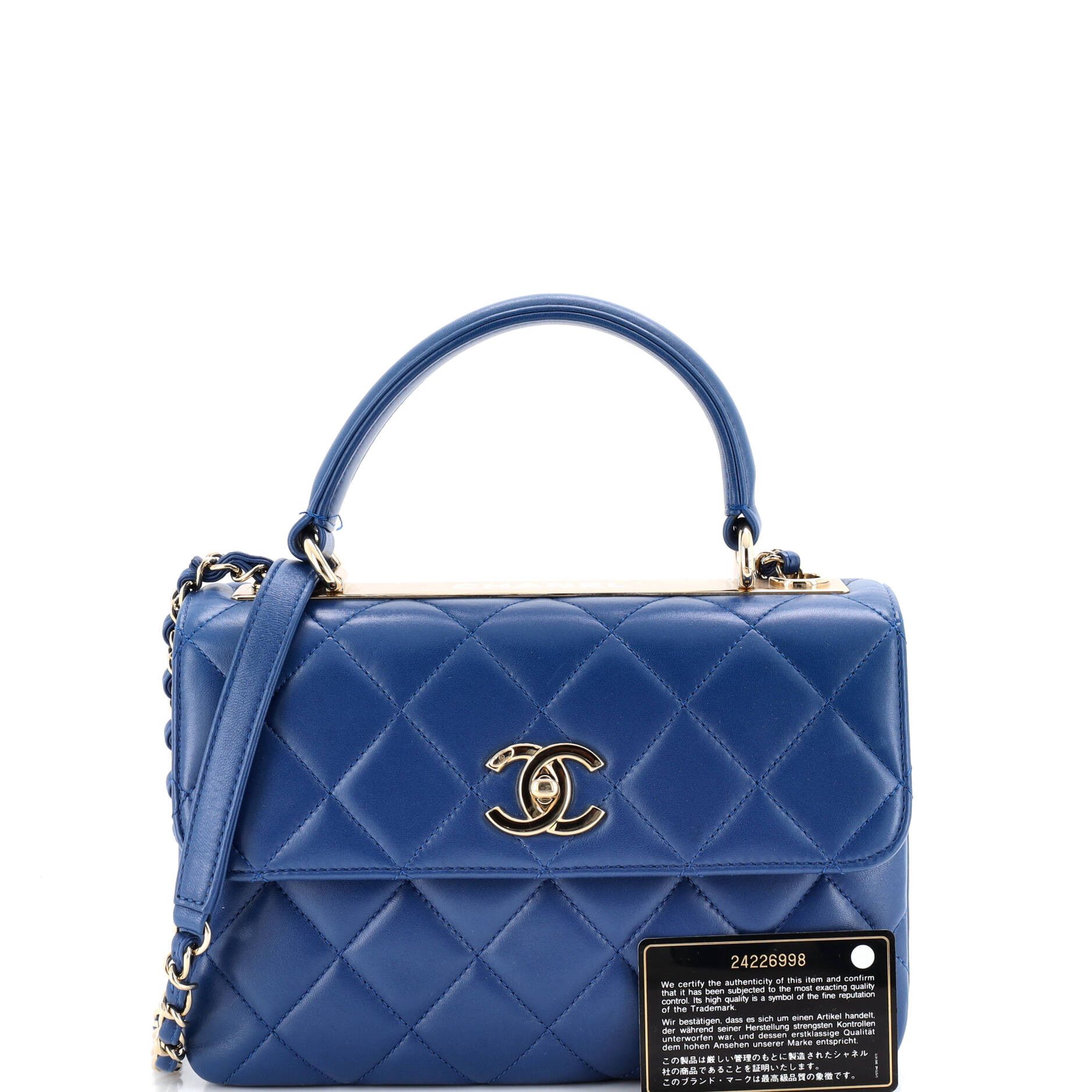 Chanel Trendy CC Top Handle Bag Quilted Lambskin Small Size ONE SIZE - 1 Thumbnail