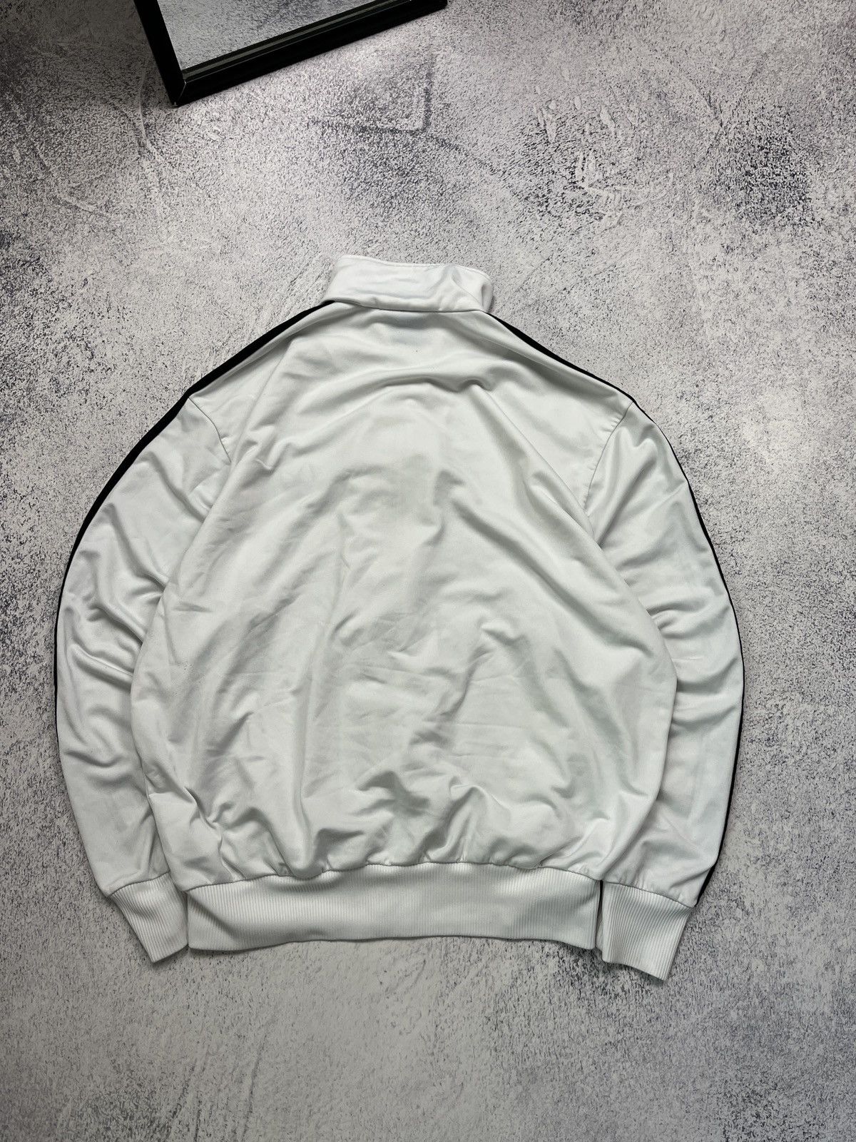 Adidas Vintage 00’s Adidas Track Jacket Striped Y2K White Rare Hype Size US L / EU 52-54 / 3 - 15 Thumbnail