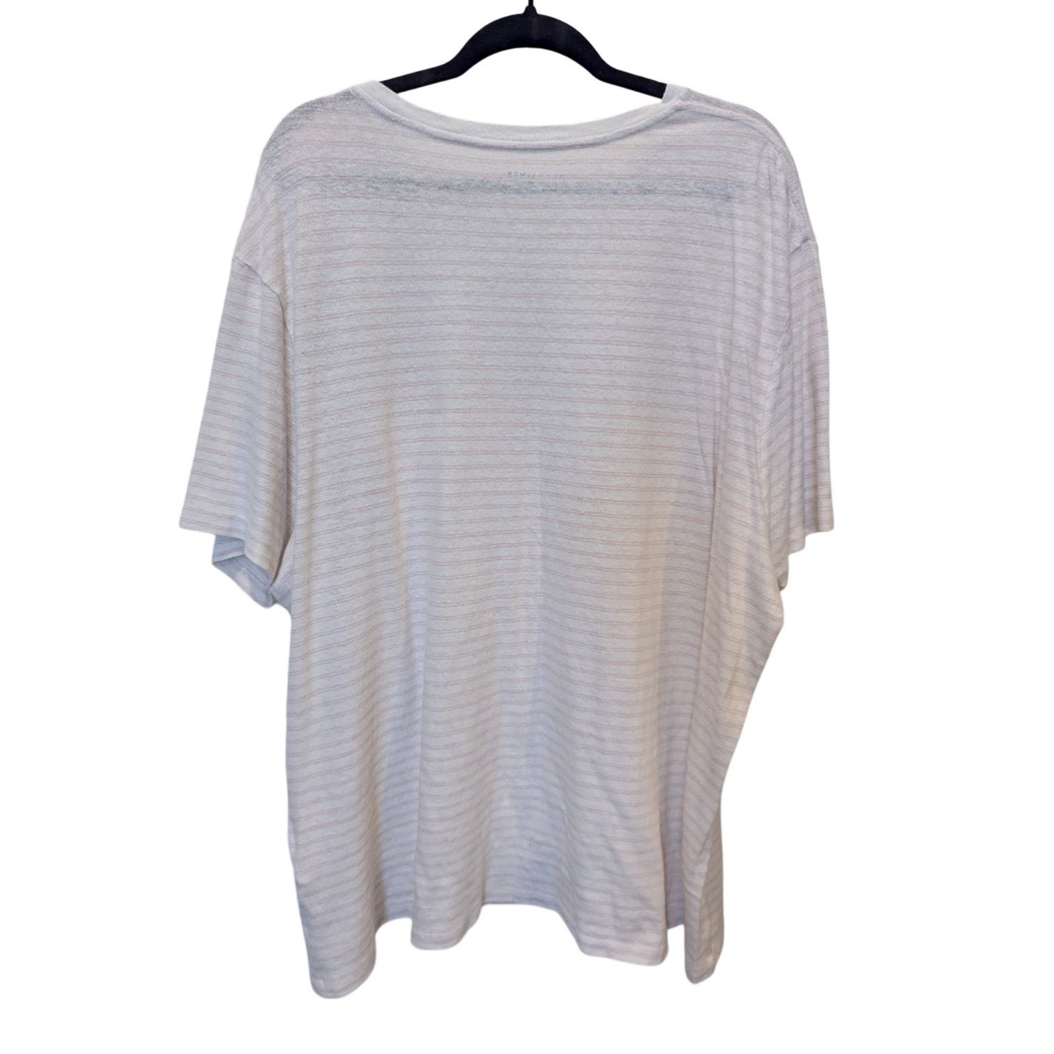 Allsaints All Saints Striped Cotton Linen Oversized Fit T-Shirt XXL Size XXL / US 16-18 / IT 52-54 - 2 Thumbnail
