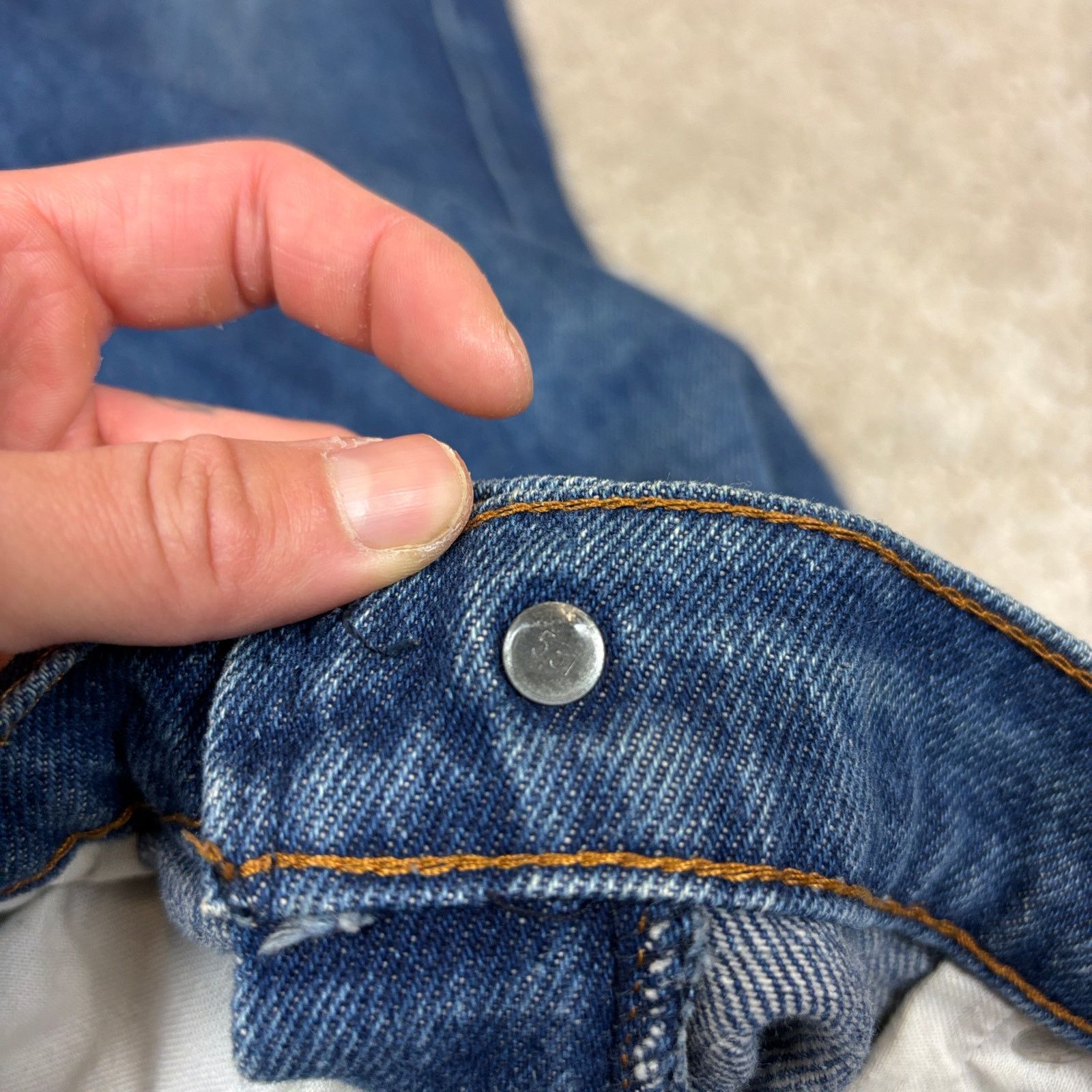 Levi's × Vintage Vintage Levi's 505 Straight Leg Jeans 29x27 Made in USA Size US 29 - 11 Thumbnail
