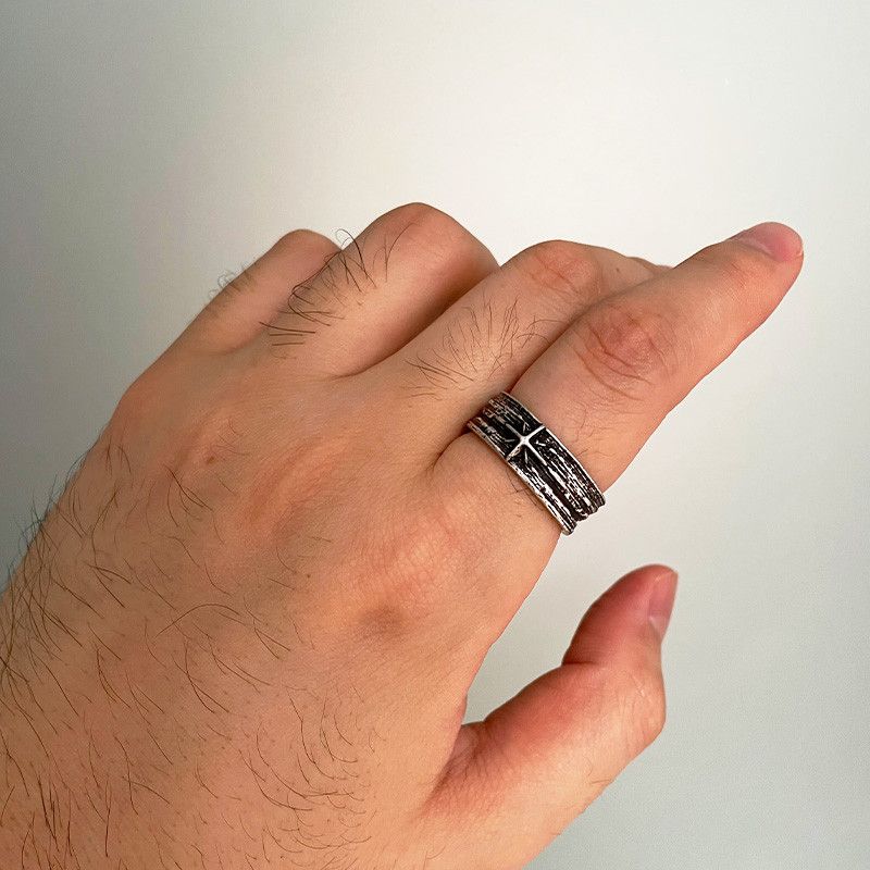 Japanese Brand × Jewelry Retro Stary Night Art Ring Size ONE SIZE - 4 Thumbnail