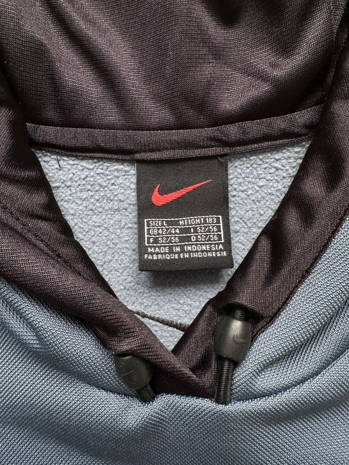 Nike × Vintage Vintage Y2k Nike Uptempo Jersey Hooded Oversized Size US L / EU 52-54 / 3 - 9 Thumbnail