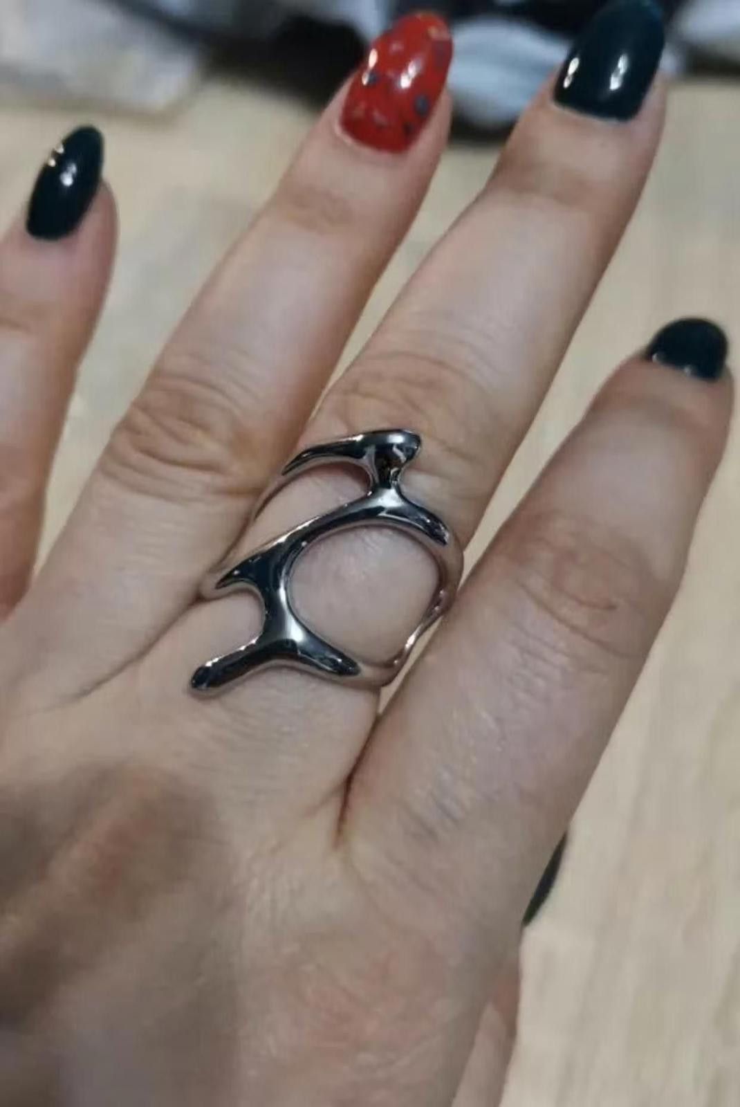 Jewelry Adjustable Korean Fashion Ring Size ONE SIZE - 2 Thumbnail