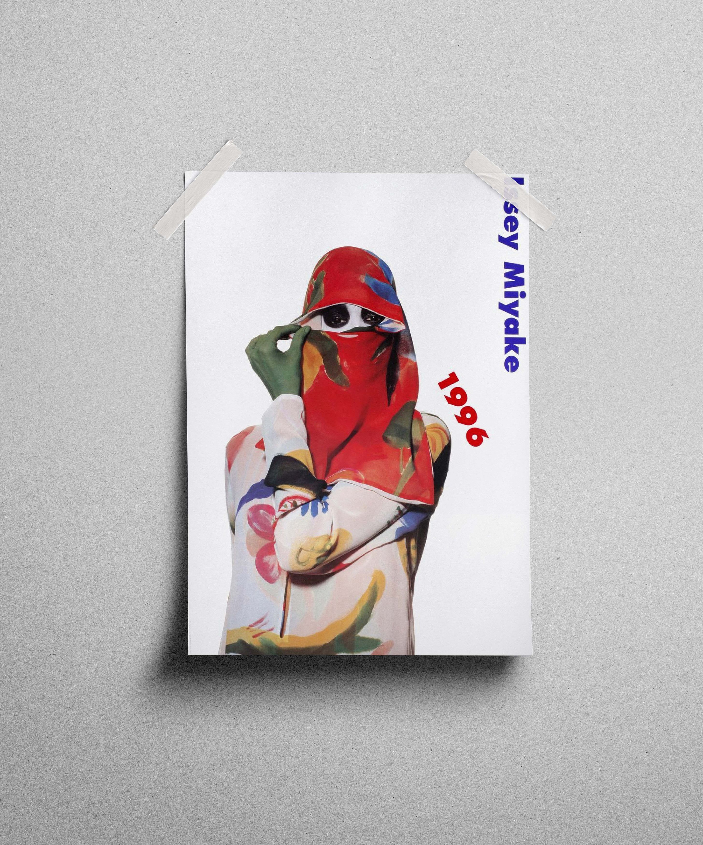 Issey Miyake Issey Miyake 1997 Poster Print Gift Vintage Archive Size ONE SIZE - 1 Thumbnail