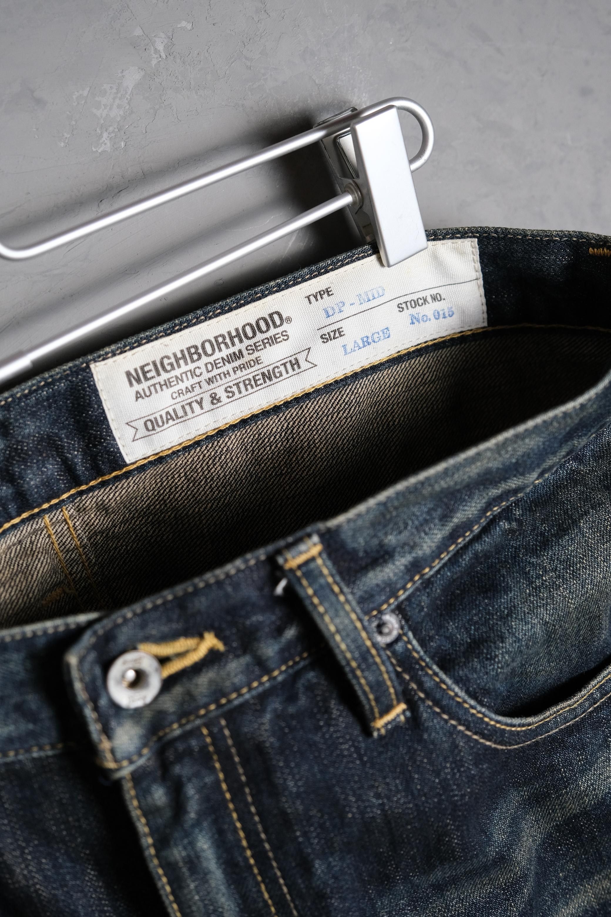 Neighborhood Neighborhood 15S/S Washed DP MID 14OZ Selvedge Denim Jeans Size US 34 / EU 50 - 2 Thumbnail