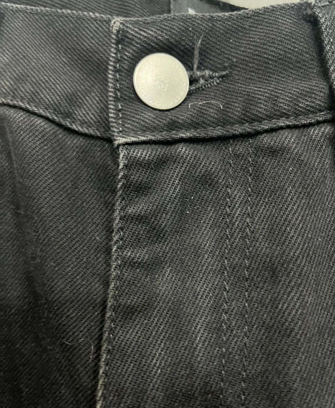 Raf Simons Raf Simons 19aw Double Layer Black and White Destroyed Jean Size US 29 - 2 Thumbnail