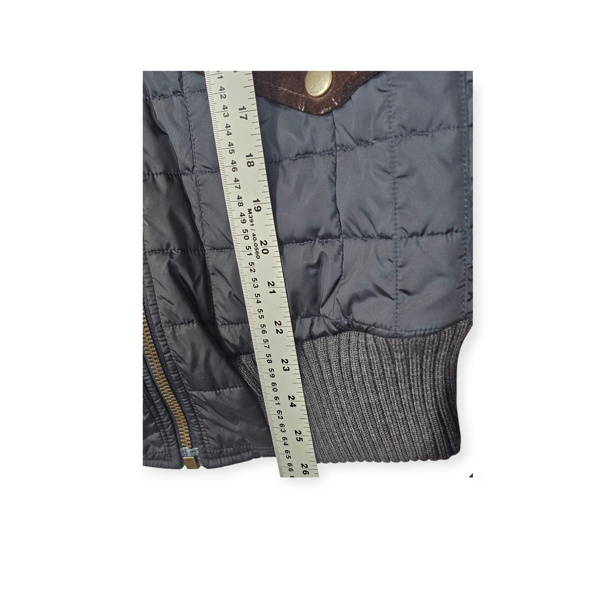 Gucci Gucci Quilted Bomber Jacket Size 50 IT Navy Blue Brown Suede Size US M / EU 48-50 / 2 - 6 Thumbnail