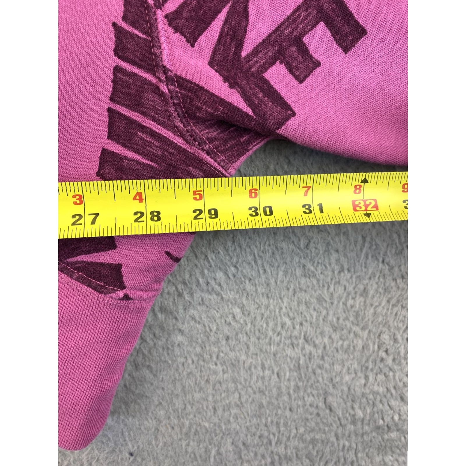 Nike Nike Womens Sweatshirt XL Purple Cropped Long Sleeve Pullover / 88-55 Vintage 90s Modern Classic (Mens Women) Size XL / US 12-14 / IT 48-50 - 5 Thumbnail