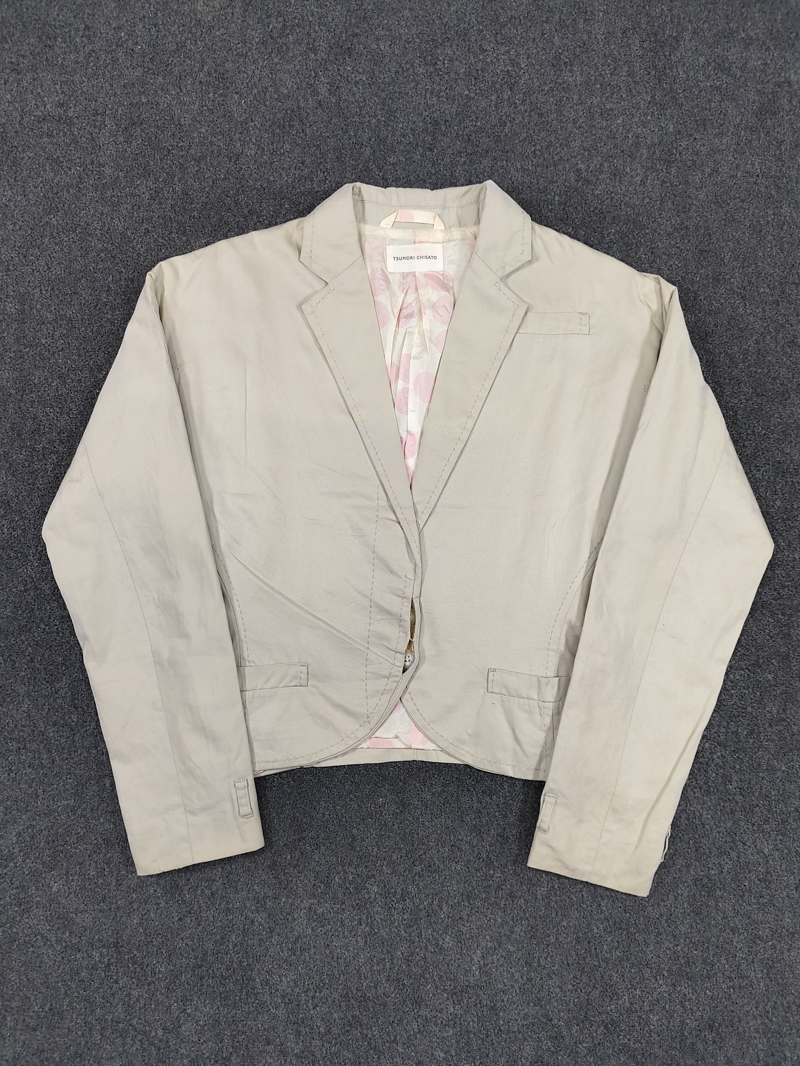Tsumori Chisato Tsumori Chisato- Soft Decontruction Tailored Cropped Blazer Size M / US 6-8 / IT 42-44 - 5 Thumbnail
