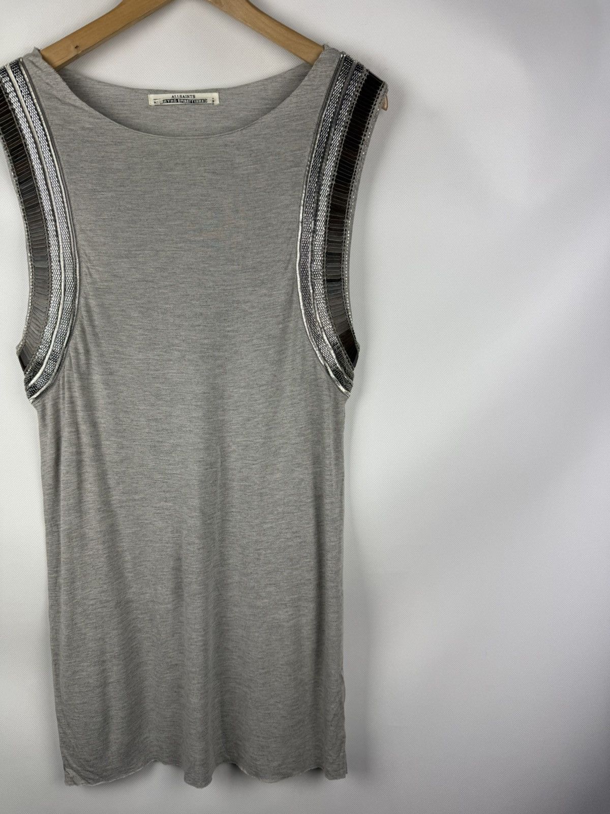 Allsaints Allsaints Siri Ladies Sleeveless Studded Vest Dress Size M / US 6-8 / IT 42-44 - 3 Thumbnail