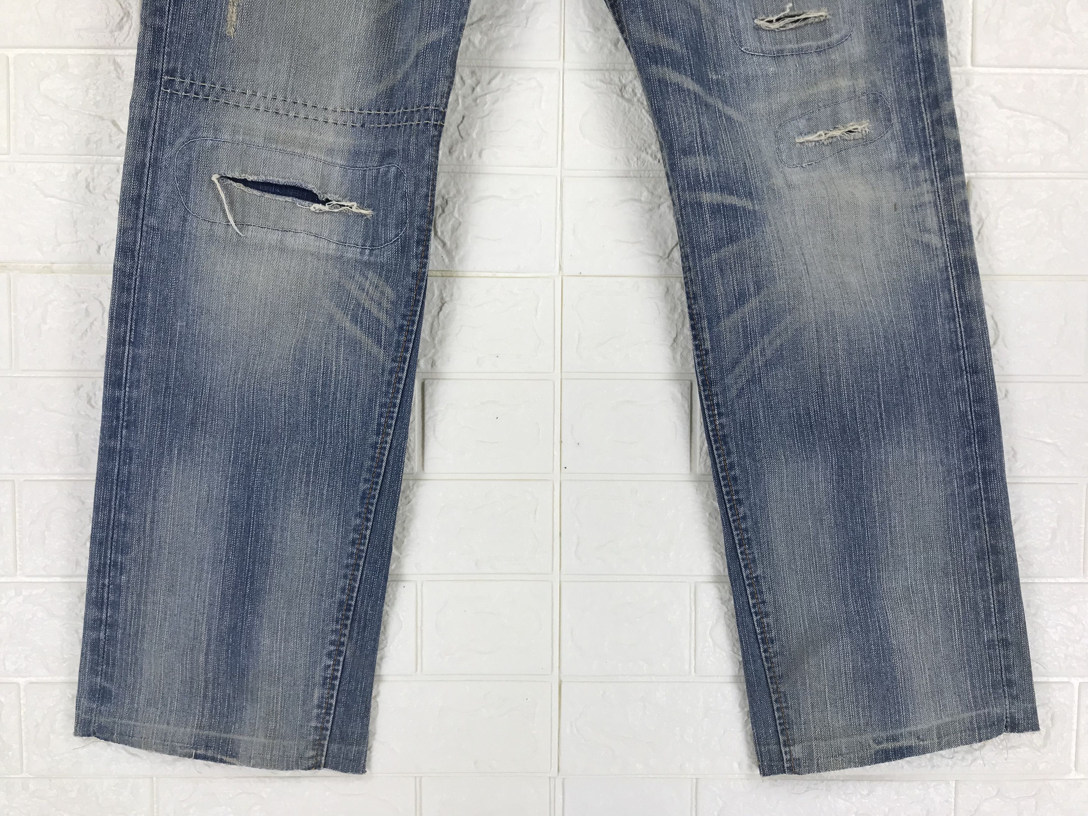 Edwin Vintage Edwin 403 XV Patched Jeans Distressed Denim Size US 30 / EU 46 - 4 Thumbnail