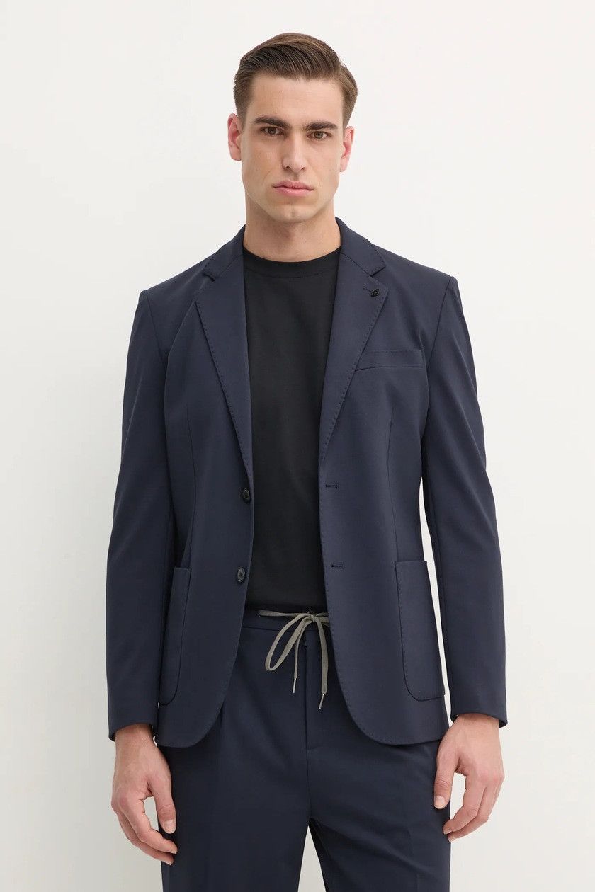 Massimo Dutti Massimo Dutti Navy Blue Slim Fit Blazer - NWT Size 40R - 10 Thumbnail