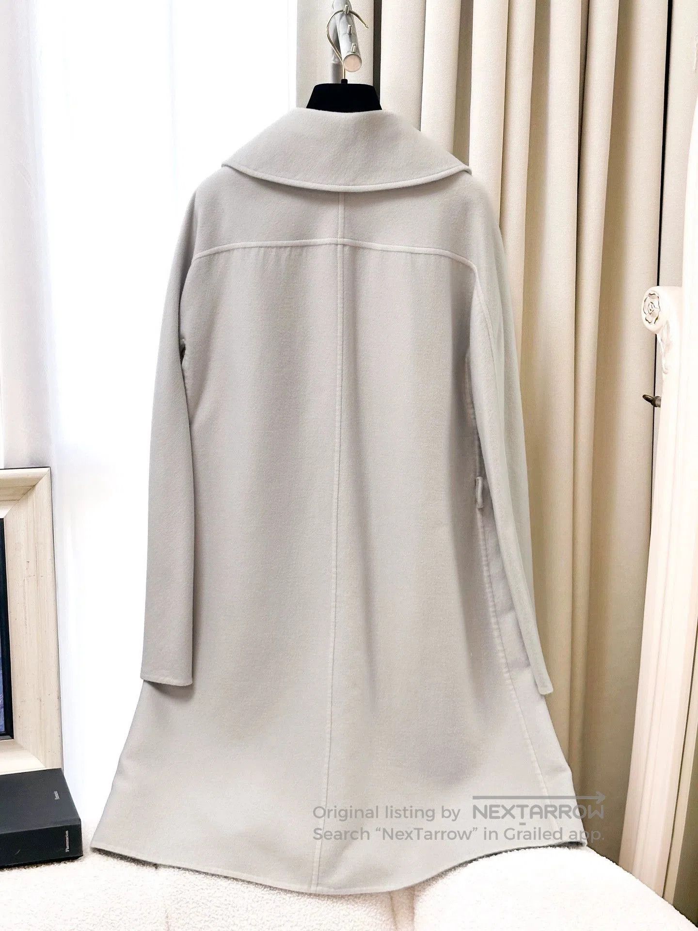 Hermes Hermes Blue Cashmere Coat Size 36. Size US XXS / EU 40 - 3 Thumbnail