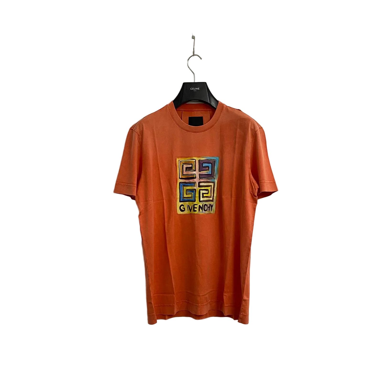Givenchy x Josh Smith Orange 4G Sketch Logo T-Shirt Size US M / EU 48-50 / 2 - 1 Thumbnail