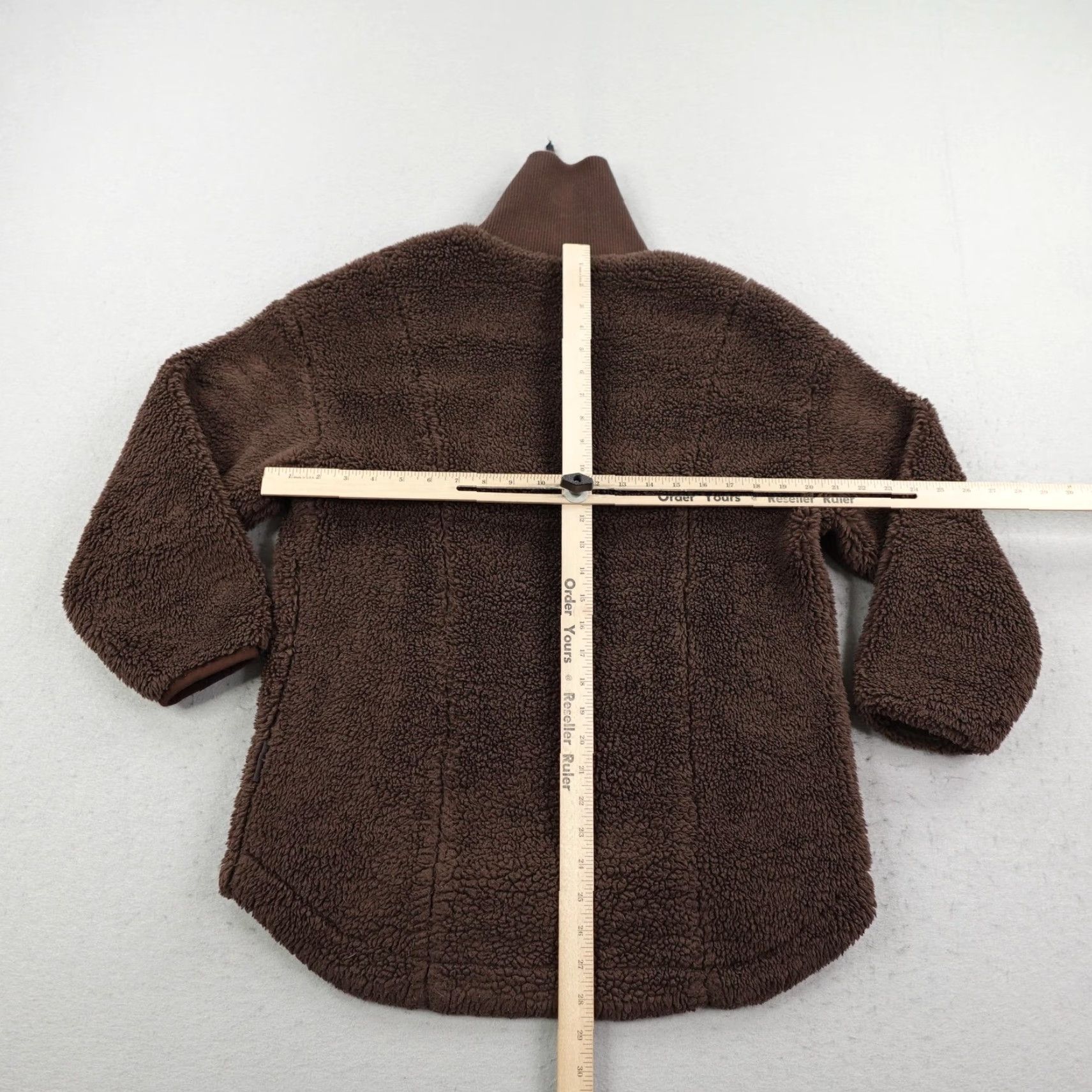 Varley Varley Jacket Womens XS Brown Stratton Sherpa Fleece 1/4 Zip Pullover Cozy Coat Size XS / US 0-2 / IT 36-38 - 5 Thumbnail