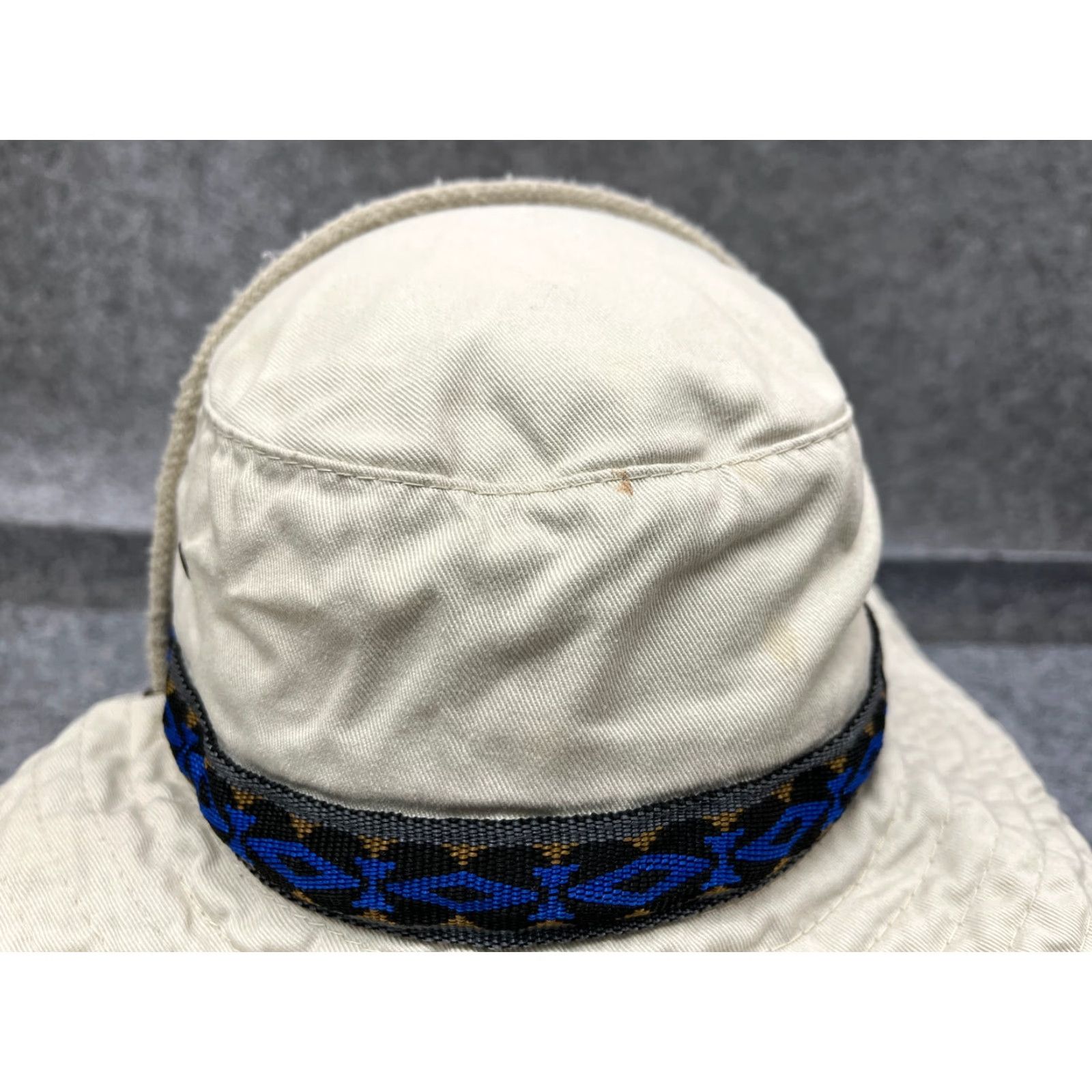 Vintage Dorfman Pacific Bucket Hat Adult Large Ivory 100% Cotton Sun Knit Cotton Hat Bucket Hat Camping Fish Hunting Logo Adjustable Lightweight Men Size ONE SIZE - 2 Thumbnail