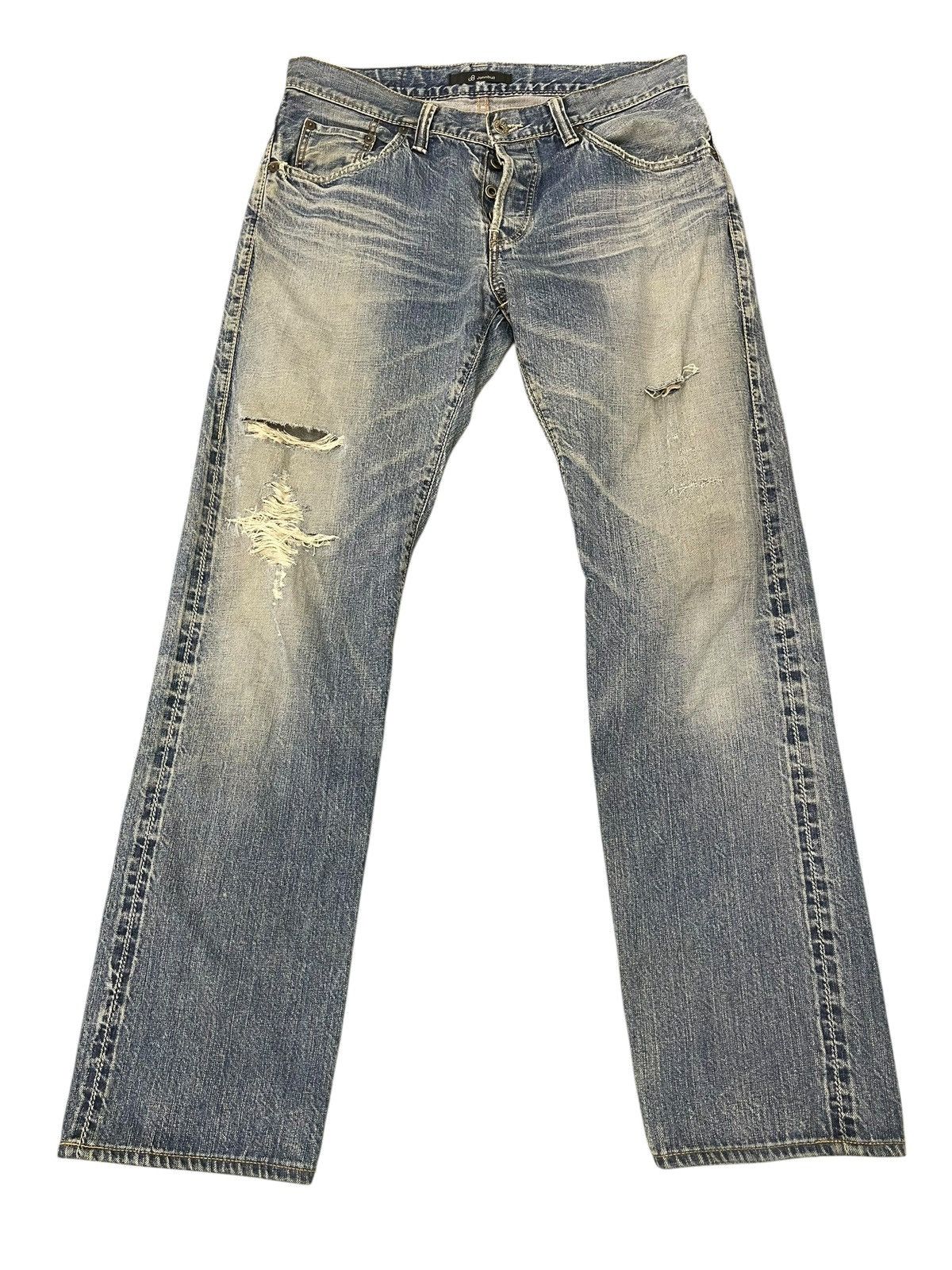 Hysteric Glamour Distress Jeans Johnbull Beauty Faded Regular Straight 2🟦6 Size US 32 / EU 48 - 1 Thumbnail