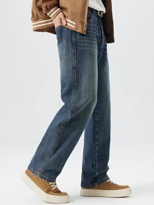 Japanese Brand VIBE Japanese retro all-match whisker washed jeans Size US 32 / EU 48 - 3 Thumbnail