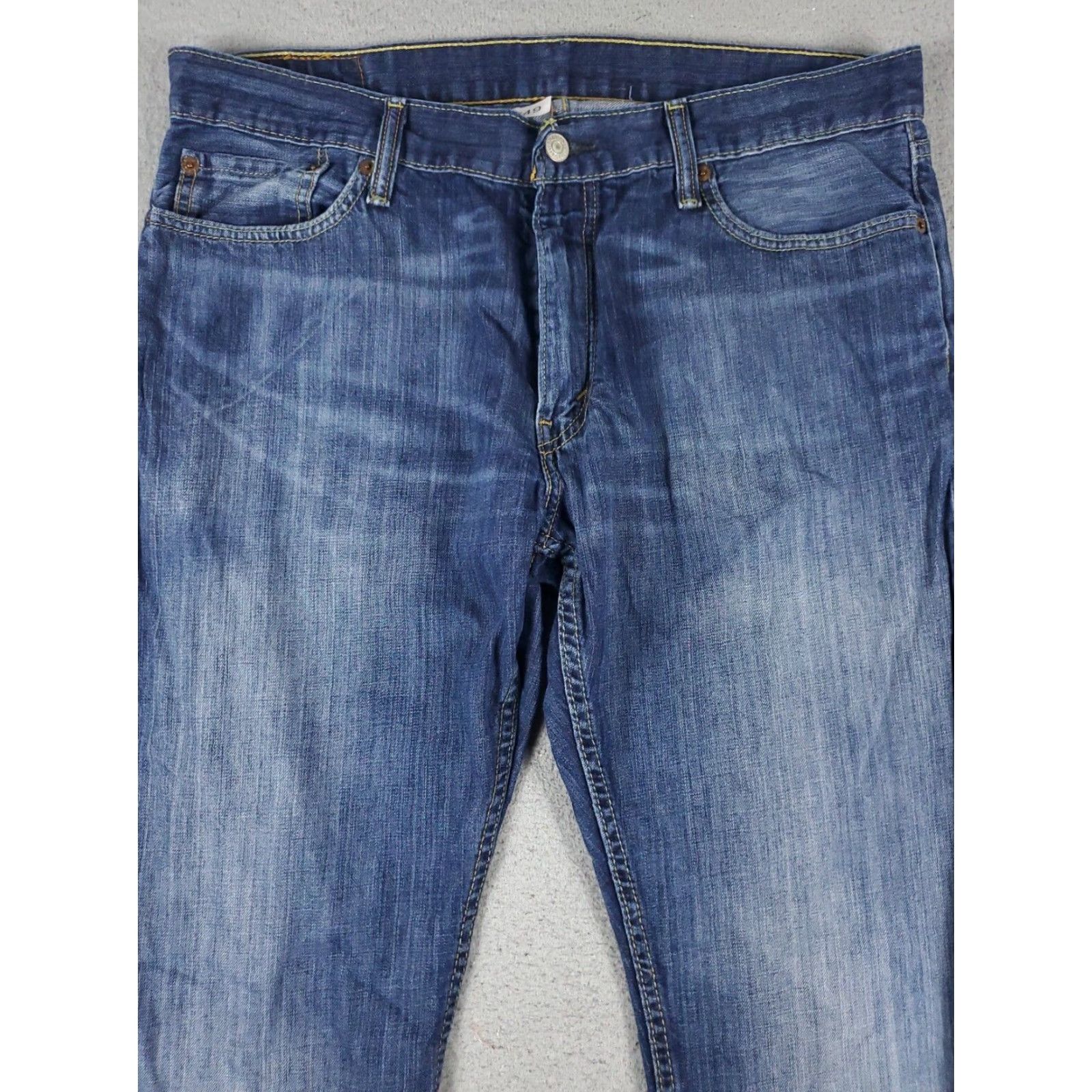 Levi's Levis Mens Straight Leg Jeans 36x30 Blue Casual Denim Pants Size US 36 / EU 52 - 2 Thumbnail