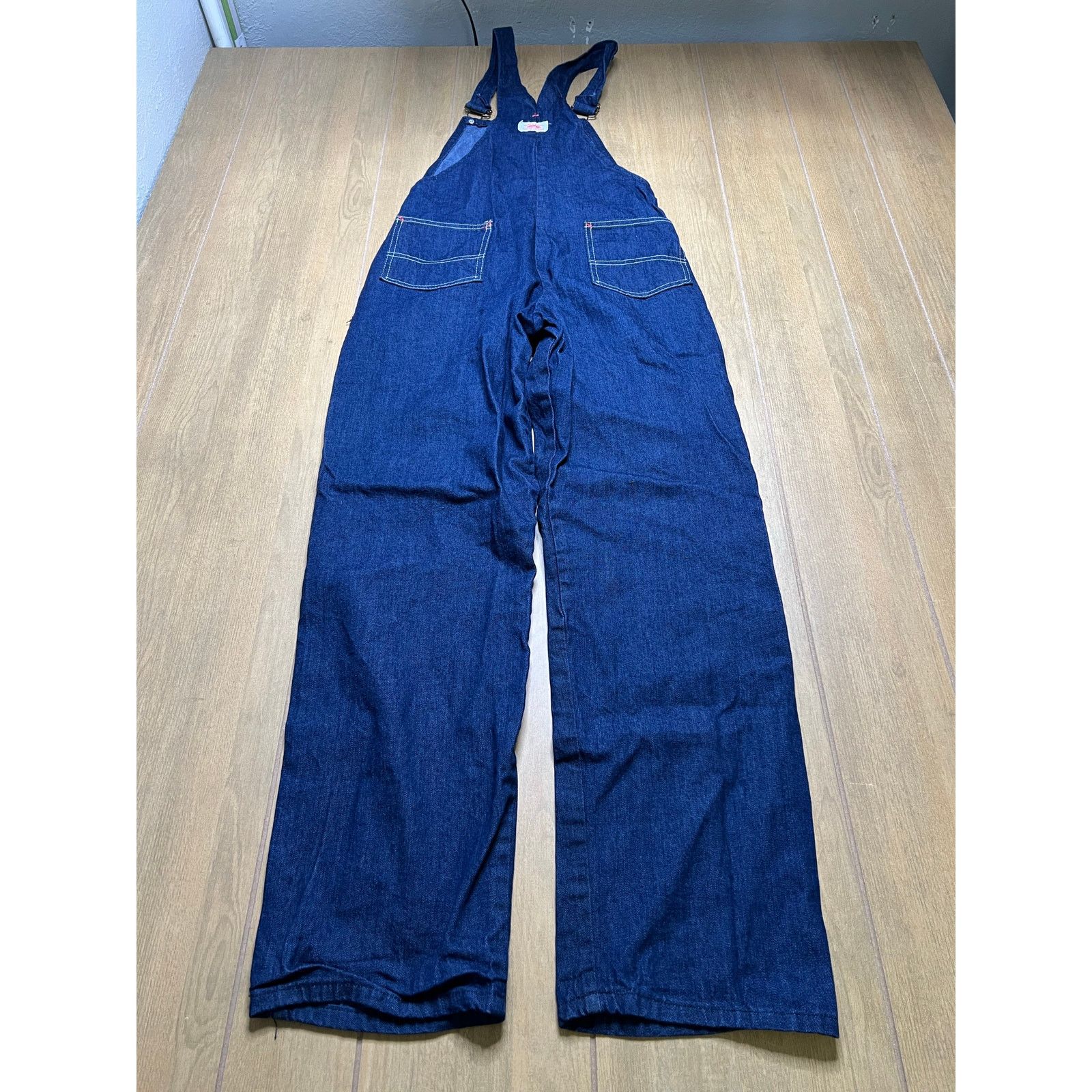 Vintage Vintage Round House Denim Overalls USA Cotton Bib Sz S/M Size US 30 / EU 46 - 13 Thumbnail