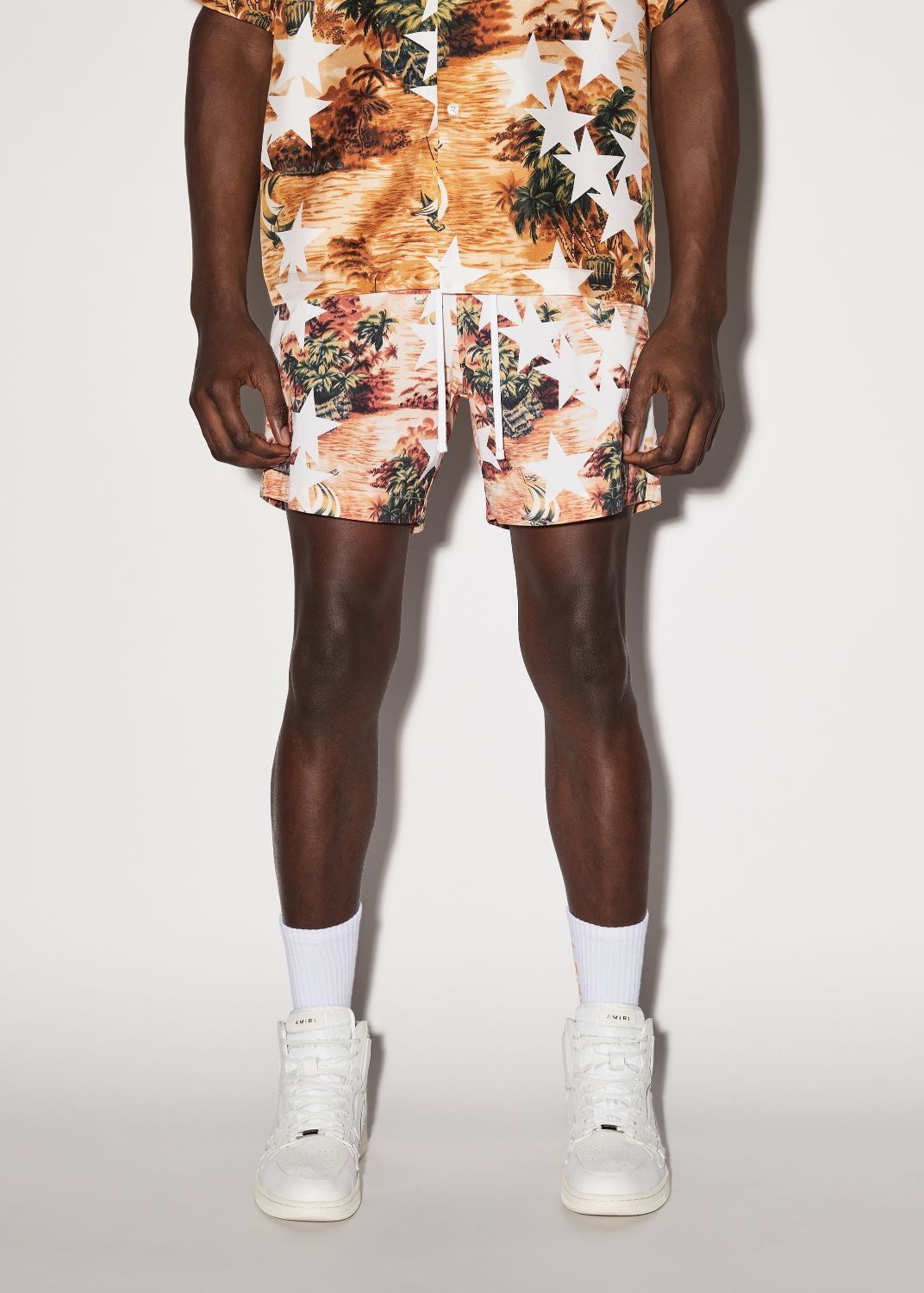 Amiri o1orln1025 Tropical Star Swim Trunk Shorts in Multicolor Size US 32 / EU 48 - 2 Thumbnail