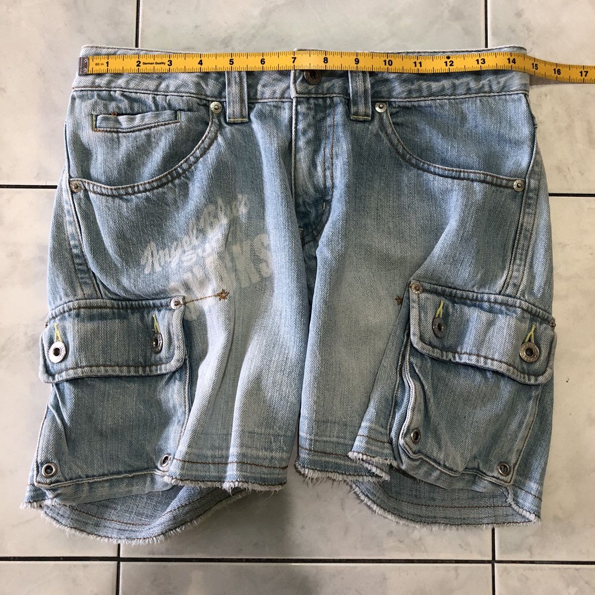 Angel Blue Angel Blue Japanese Hotpants Jeans Denim Distressed Cargo Size 38" / US 16 / IT 52 - 24 Thumbnail