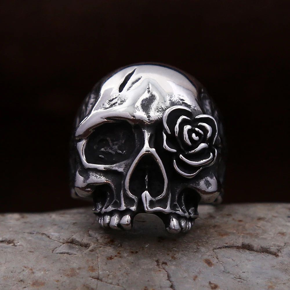 Japanese Brand × Jewelry × Vintage Gothic Biker Unique Carving Ring Size ONE SIZE - 3 Thumbnail