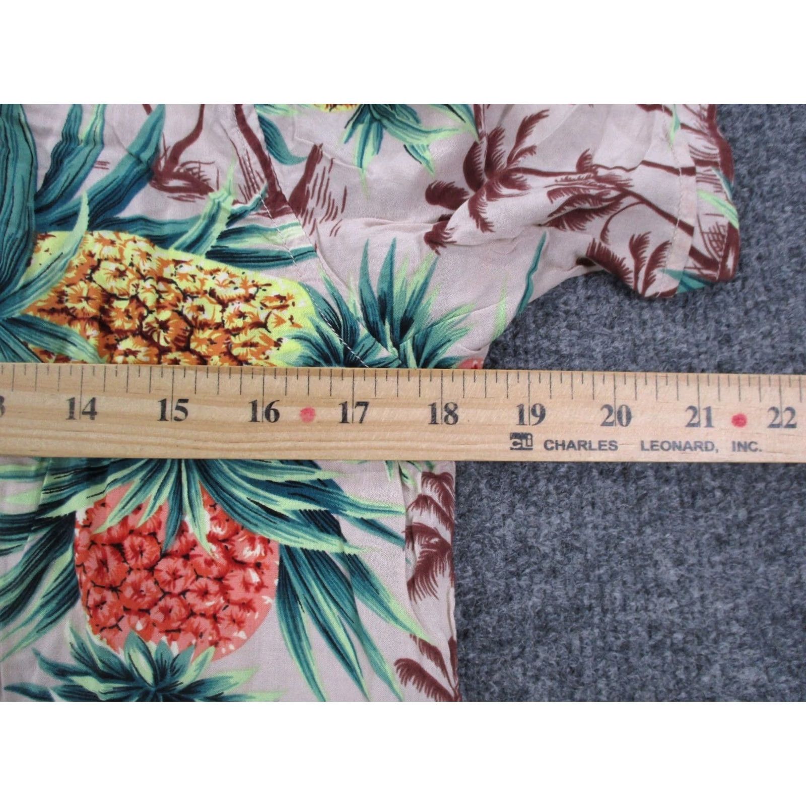 Allsaints AllSaints Shirt Mens M Viscose Floral Hawaiian Tropical Palm Tree Pineapple Button-Up Short Sleeve Collared Knit Multicolor Modern Beach Theme Mens Size US M / EU 48-50 / 2 - 5 Thumbnail