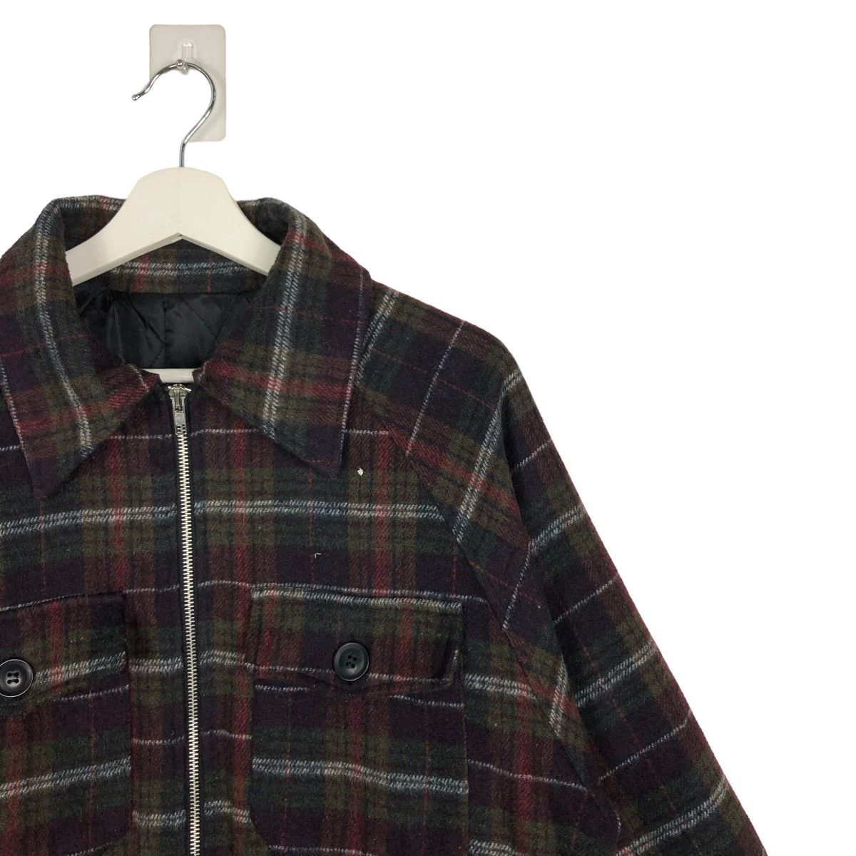 Japanese Brand 🔥 VINTAGE JAPANESE BRAND PLAID ZIPPER JACKET Size US M / EU 48-50 / 2 - 5 Thumbnail