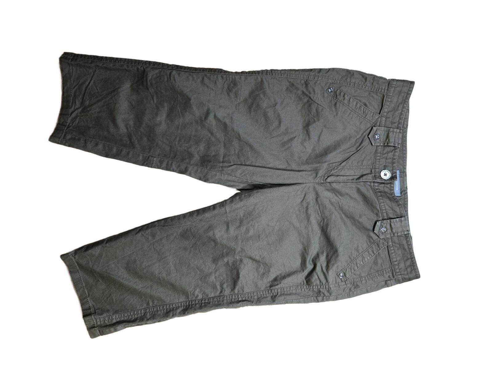 Ann Taylor Ann Taylor Lindsay Capri Pants Olive Green Utility Crop Size 30" / US 8 / IT 44 - 3 Thumbnail