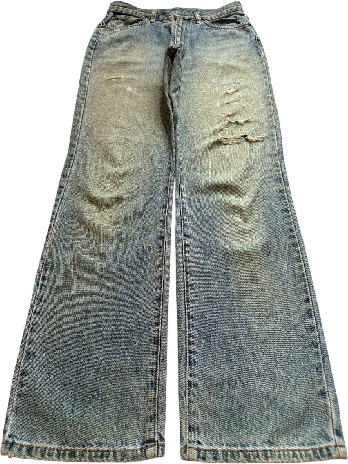 Japanese Brand Vintage Japanese Brand Mud Wash Distressed Jeans Size US 28 / EU 44 - 1 Thumbnail