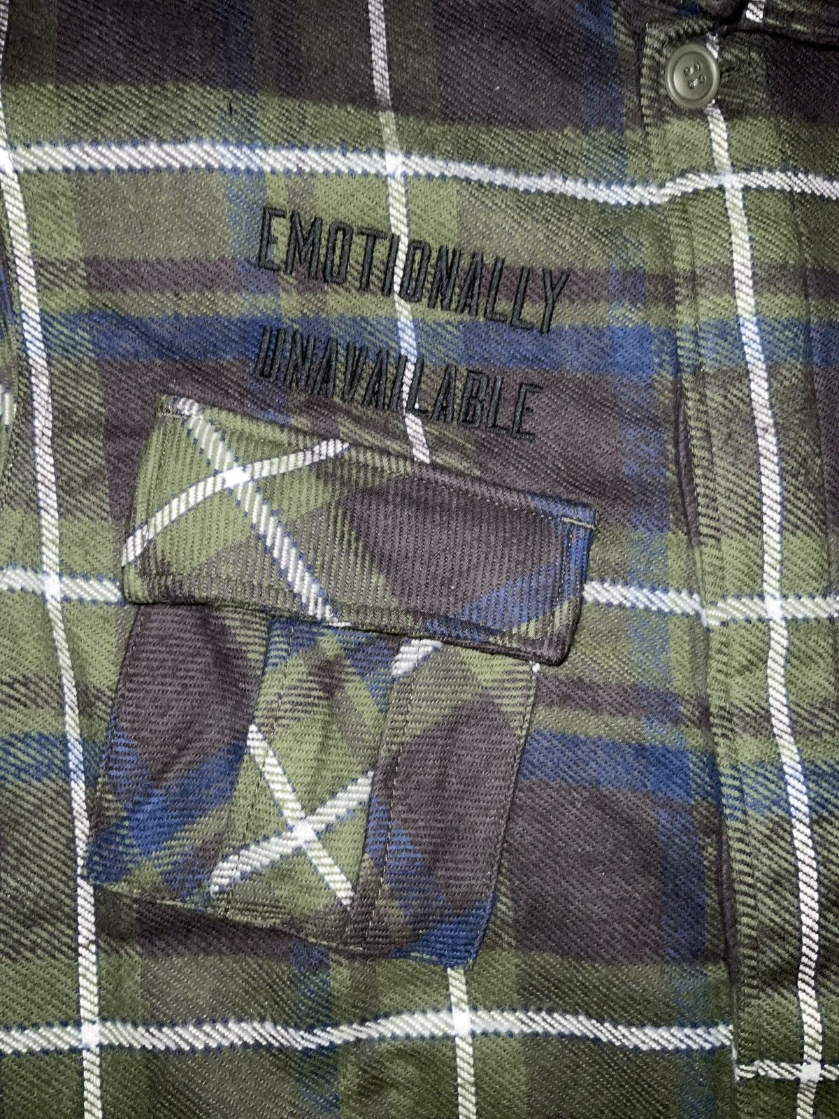 Emotionally Unavailable Emotionally unavailable button up Sz Large NWOT Size US L / EU 52-54 / 3 - 2 Thumbnail