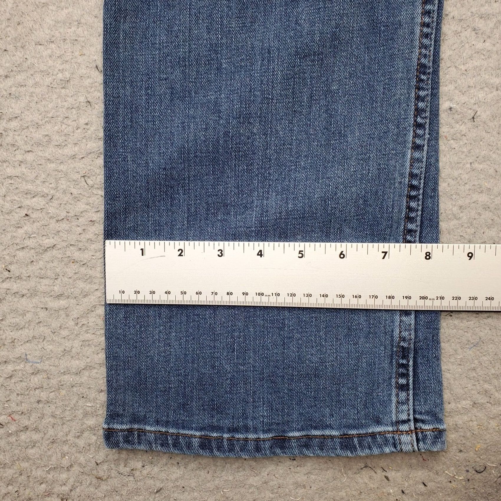 Harley Davidson Harley-Davidson Women Petite 10P Blue Denim Straight-Leg Jeans Motorcycle Stretch Denim Shirt/Hoodie Hat Size 32" / US 10 / IT 46 - 5 Thumbnail