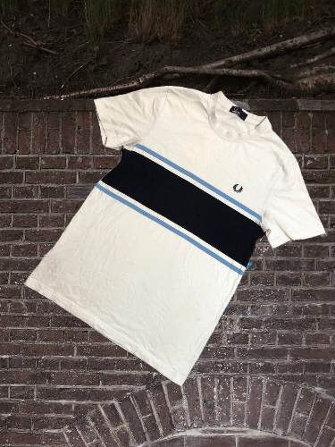 Fred Perry × Vintage Fred Perry Mens Vintage 90s Short Sleeve T-Shirt Crew Size US S / EU 44-46 / 1 - 1 Thumbnail